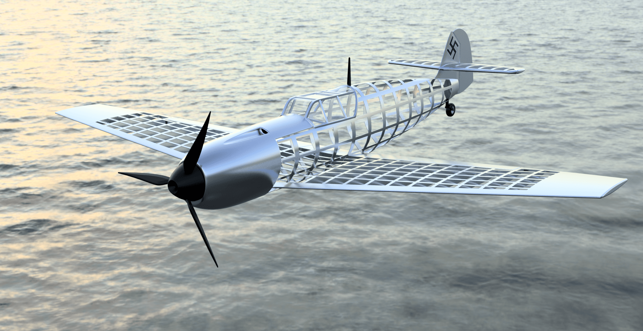 Messerschimitt bf109 frame 3d model