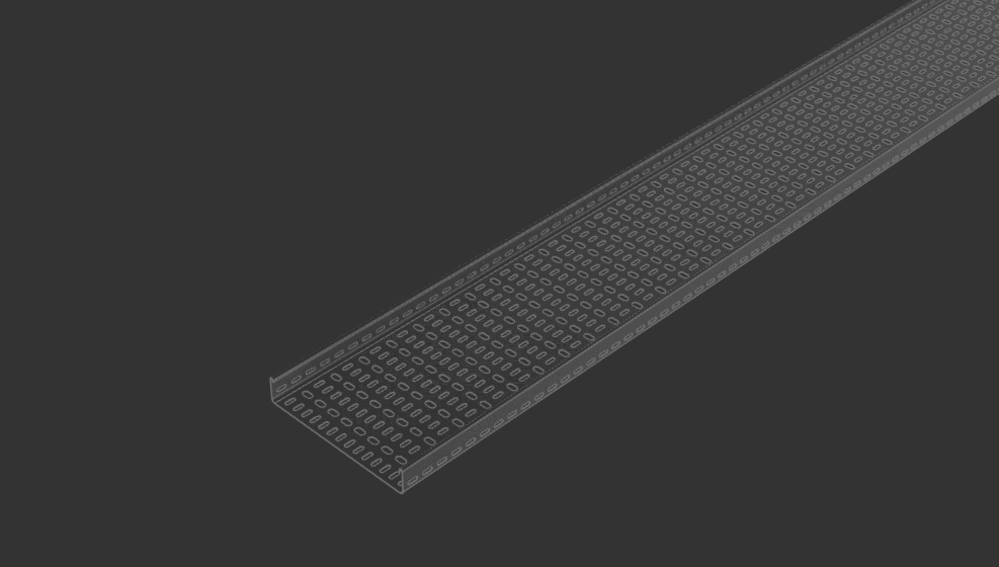 Cable Tray 300mm x 3000mm TYPE1 3d model