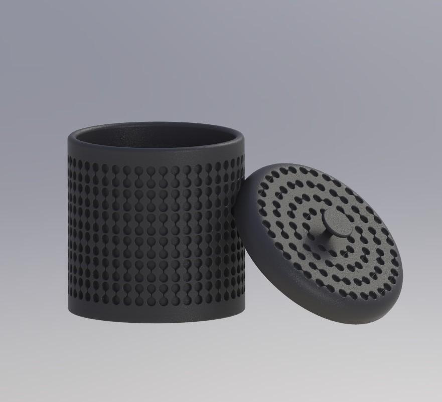 Jar Container with Lid 3d model