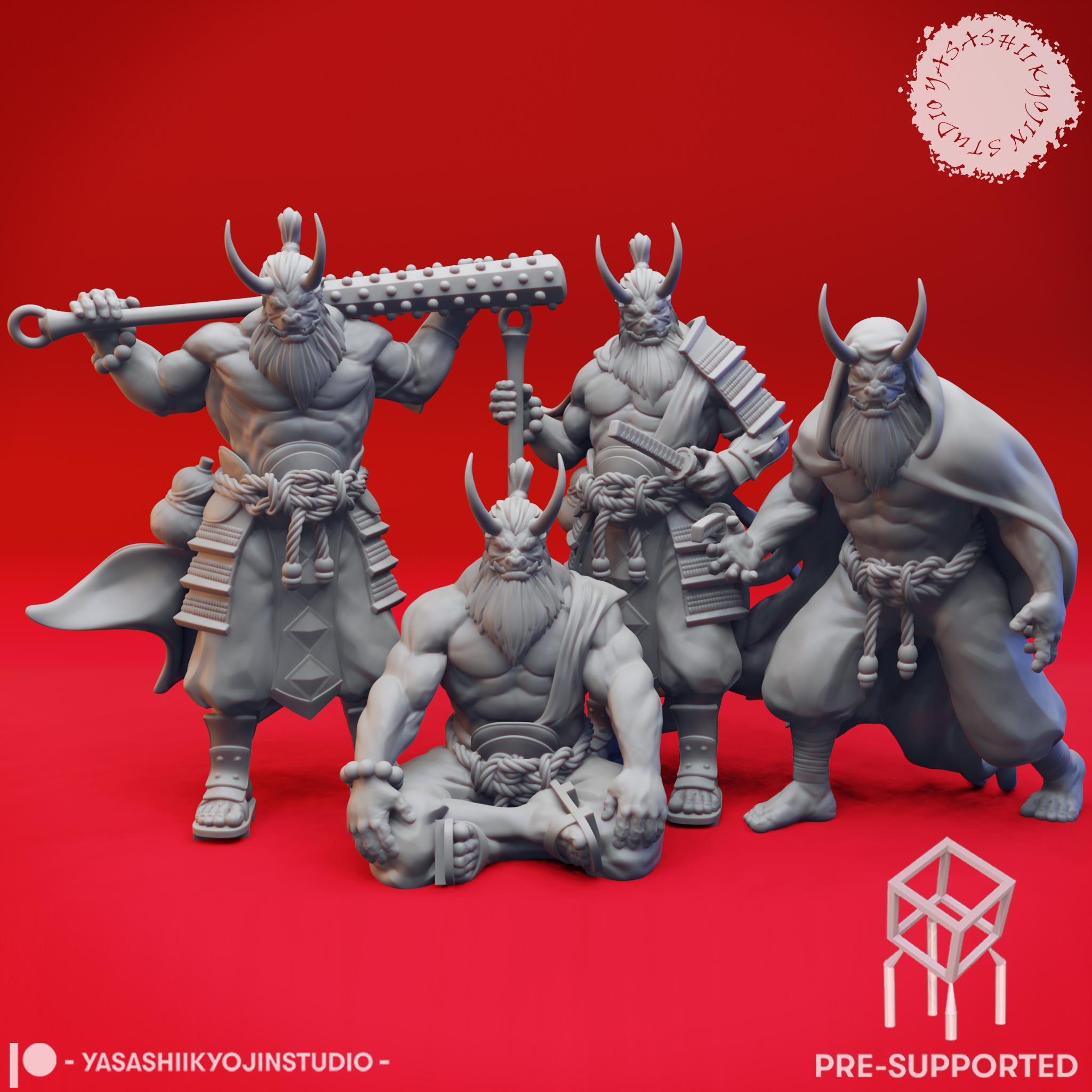 Clan of Oni - Tabletop Miniatures (Pre-Supported) 3d model