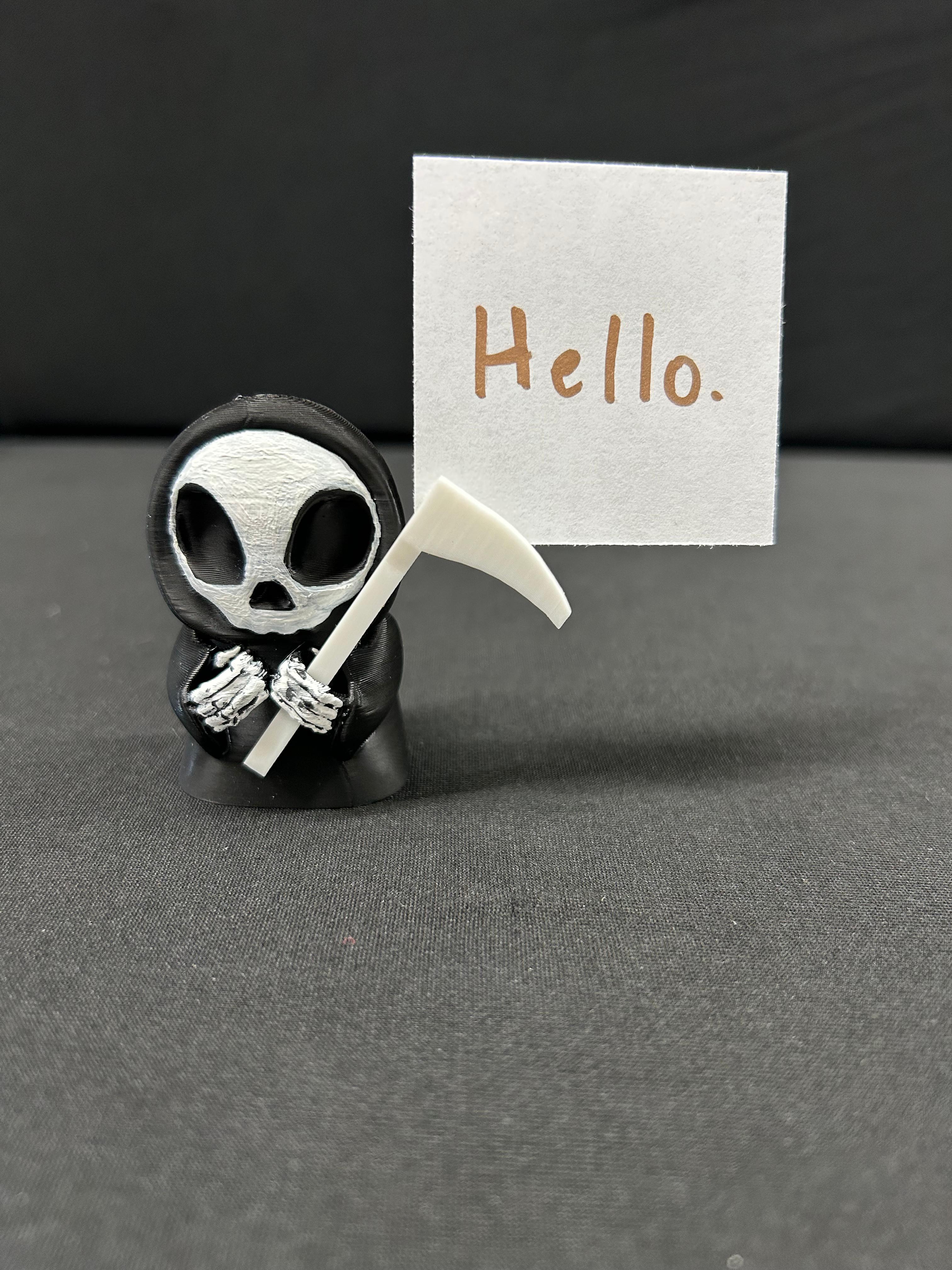 Grim Reaper Note Holder 1 3d model