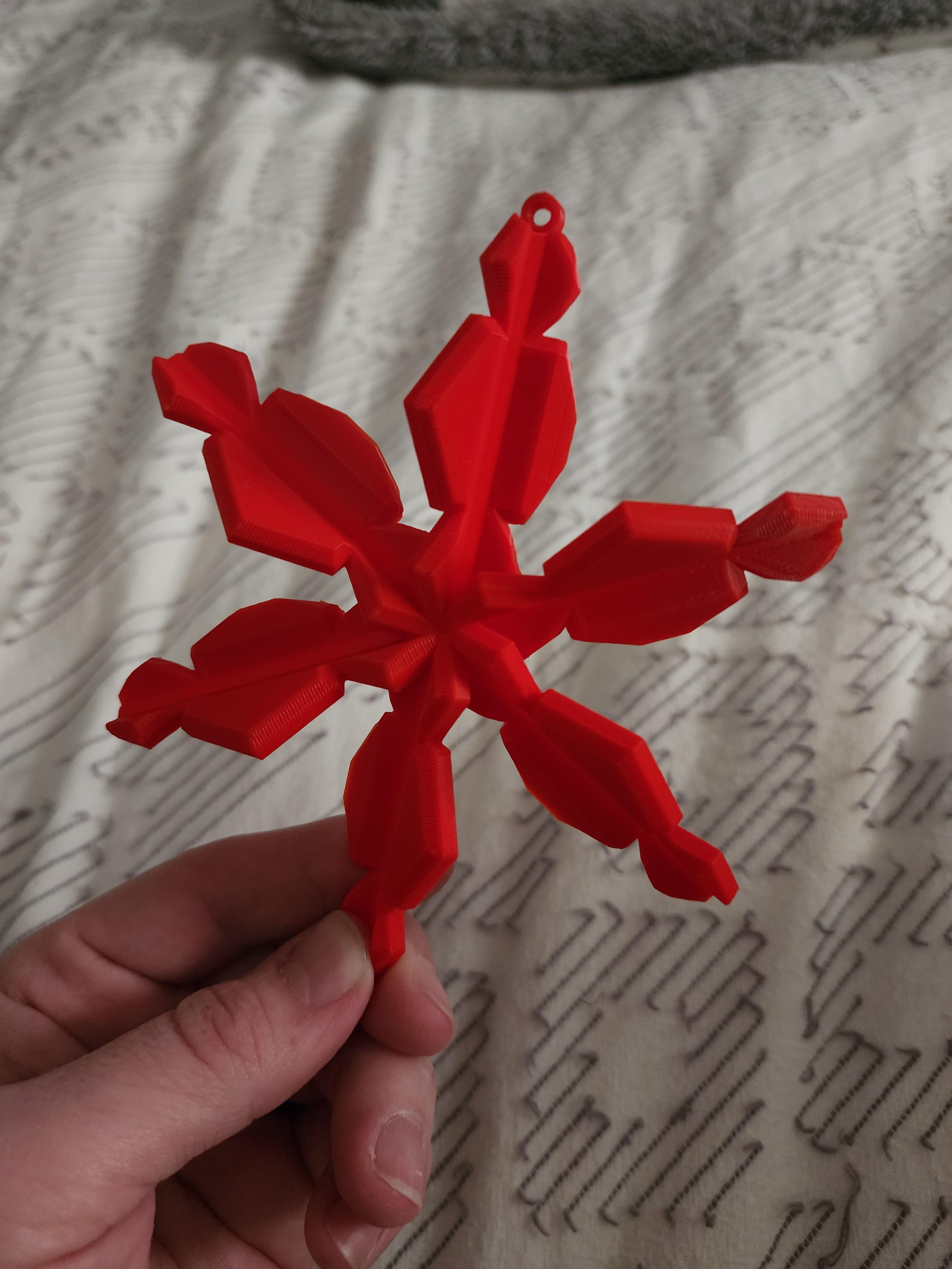 Slanted Snowflake Version 1 3d model