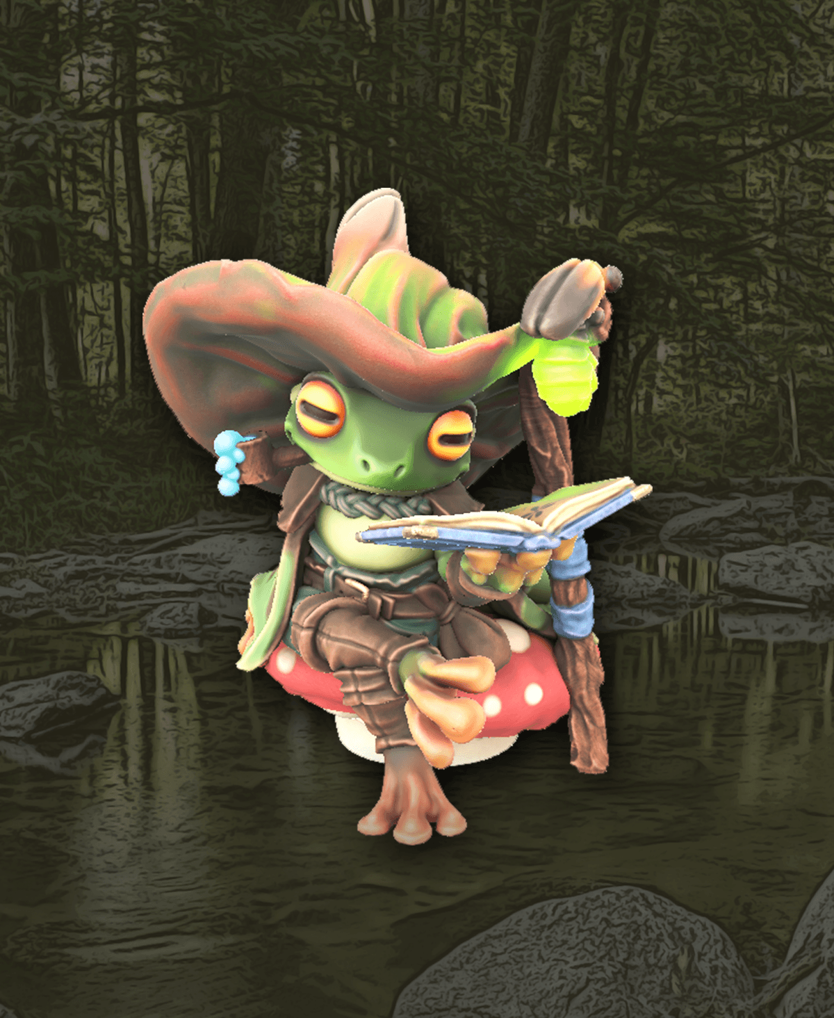 Frog Mage 3d model