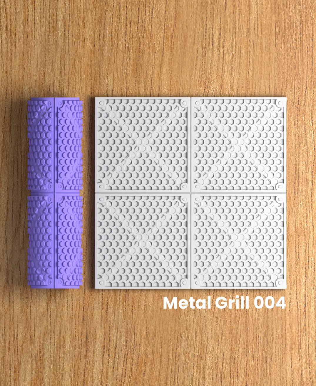 Collection Soda | Metal Grill 004 | Polymer Clay Seamless Texture Roller 3d model