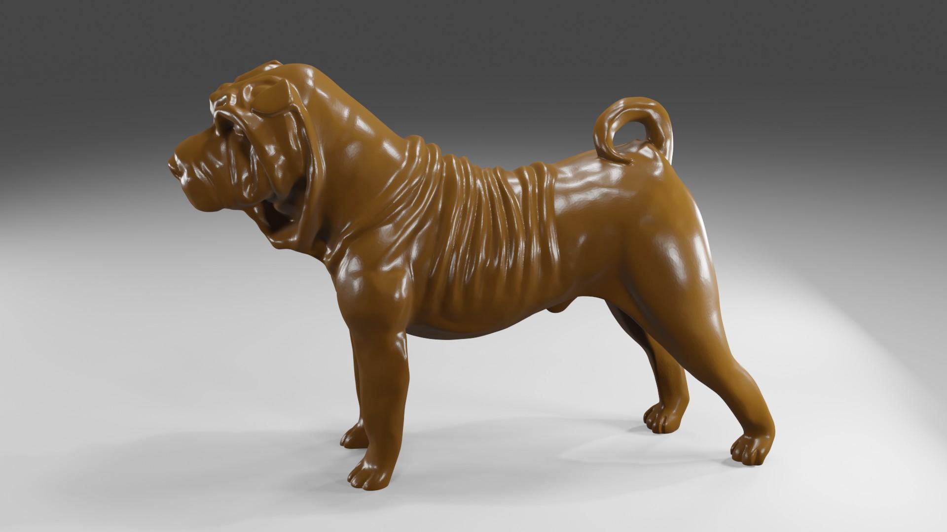 Shar-Peï 3d model