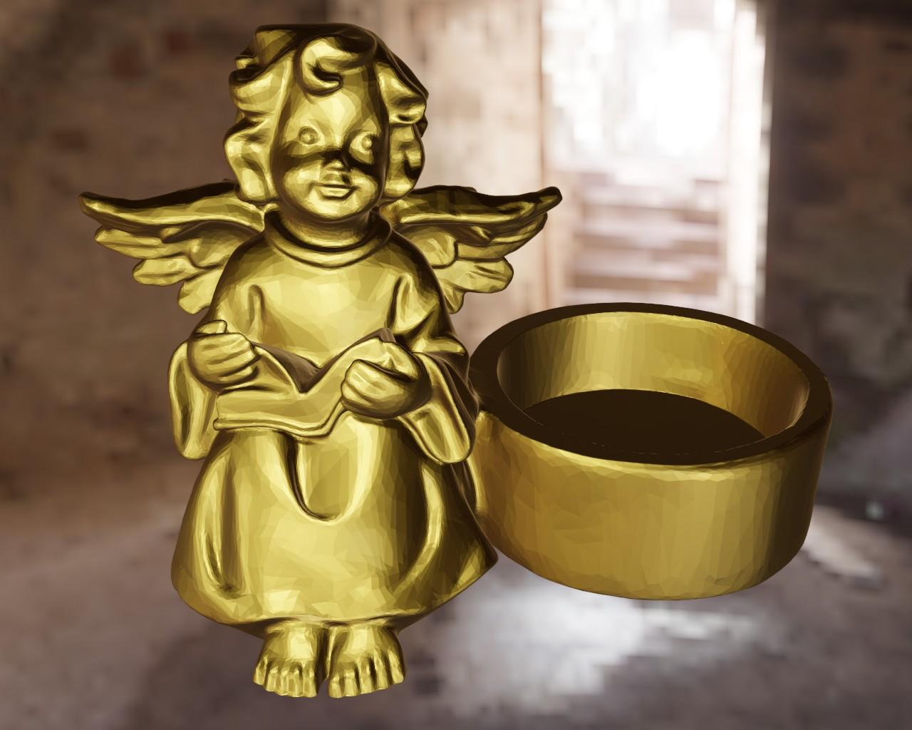 Angel Candle 3d model