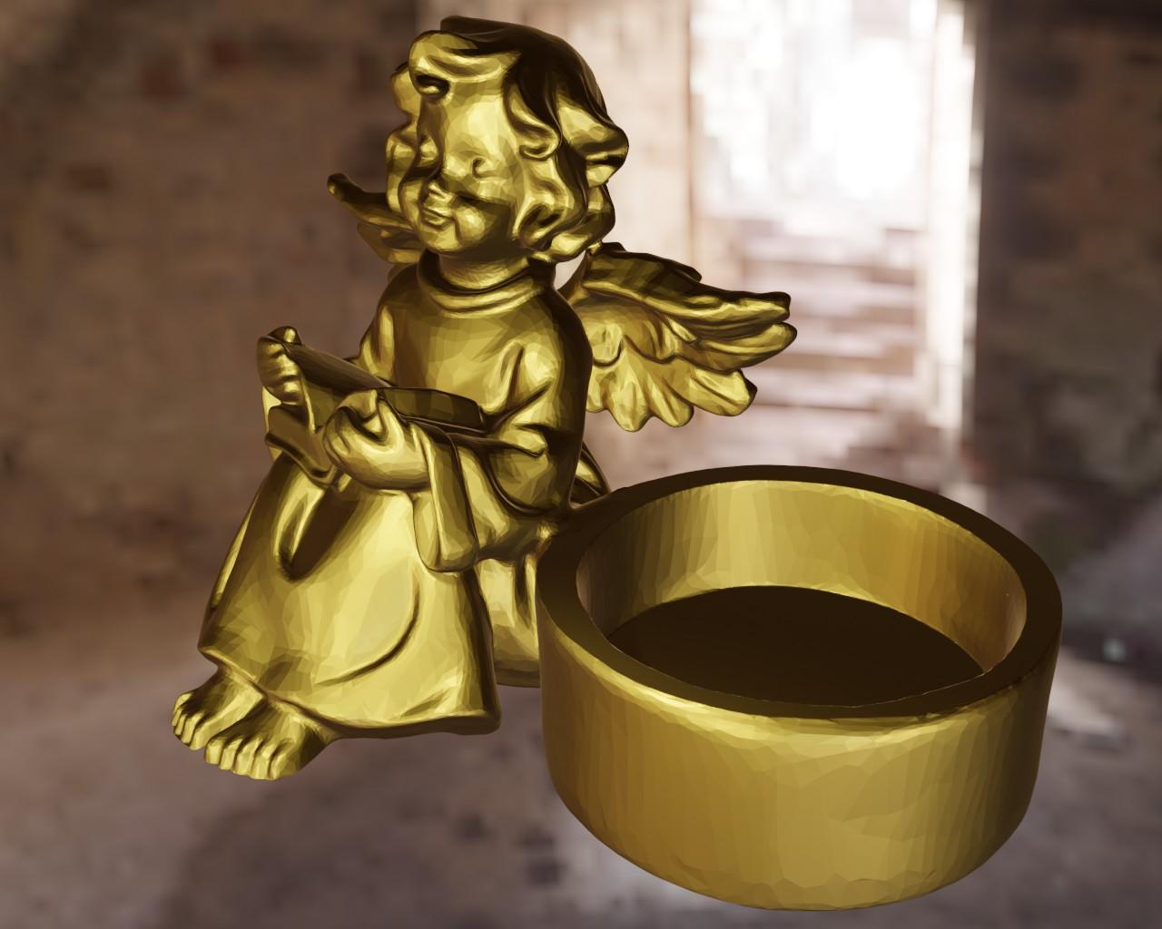 Angel Candle 3d model