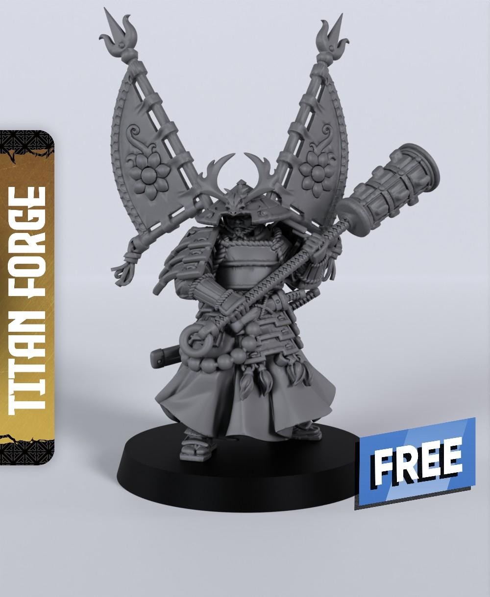 General of Dragon Empire - With Free Dragon Warhammer - 5e DnD Inspired for RPG and Wargamers 3d model