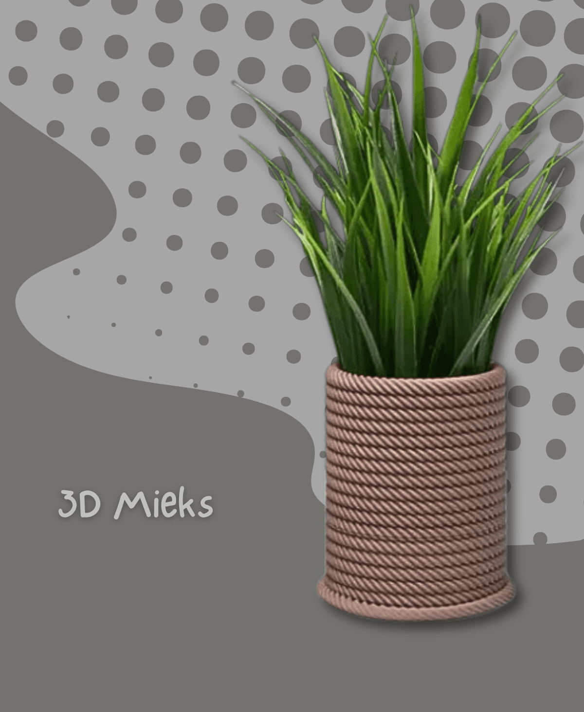 Rope Planter 3d model