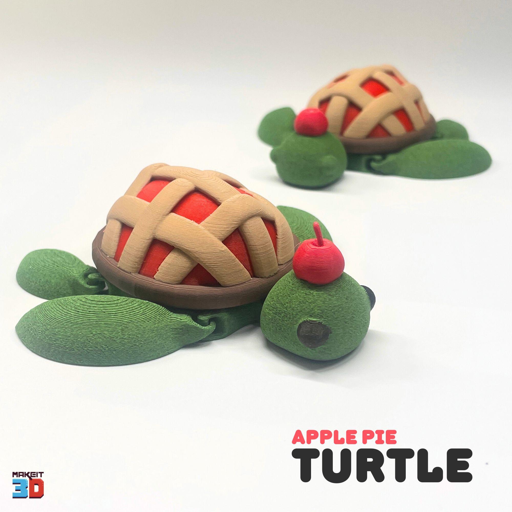 3D Printable Flexi Pie Turtle 3d model