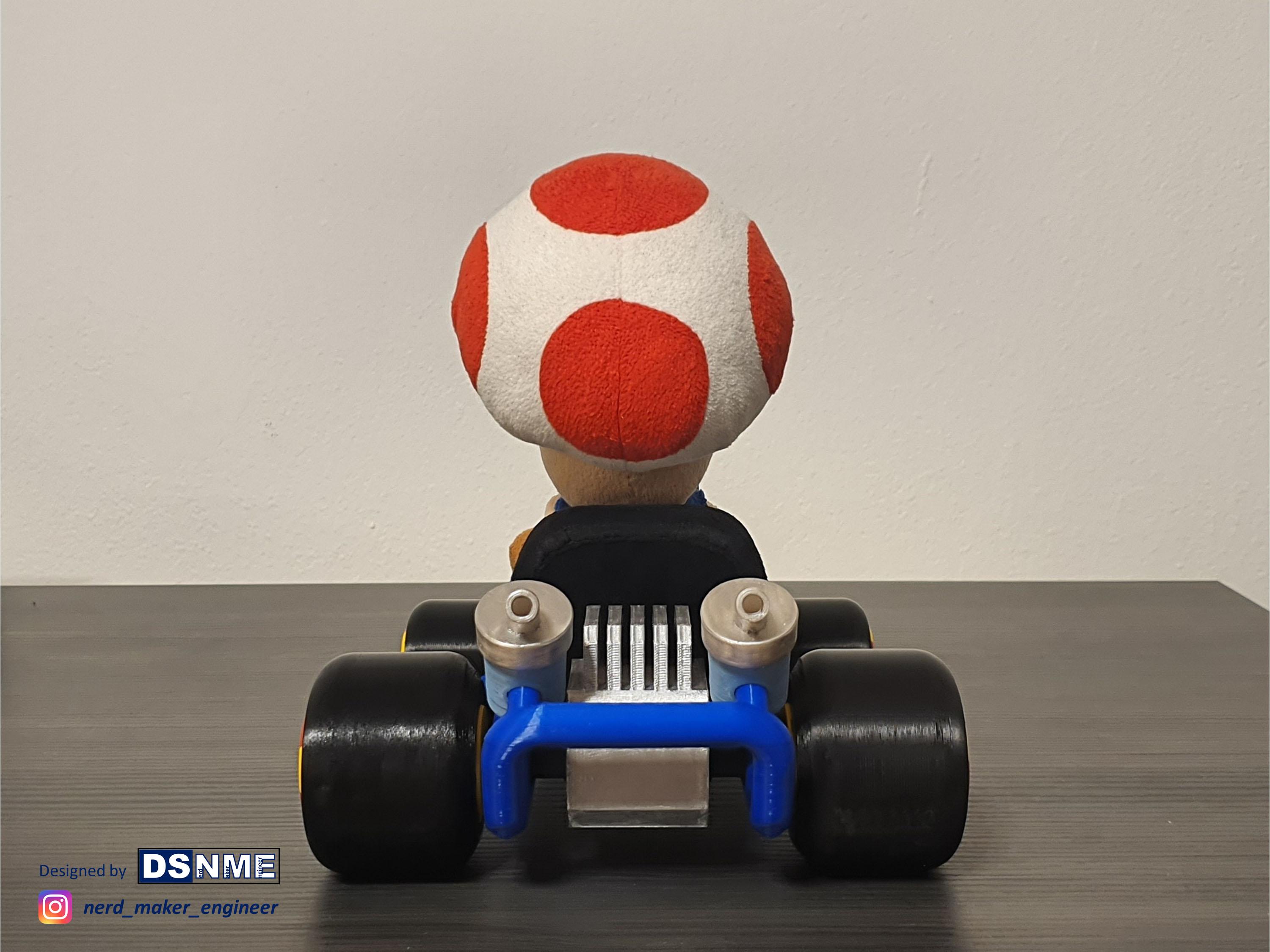 Mario Kart 64 Style Go-Kart (for San-Ei Plushs and Amiibos) 3d model