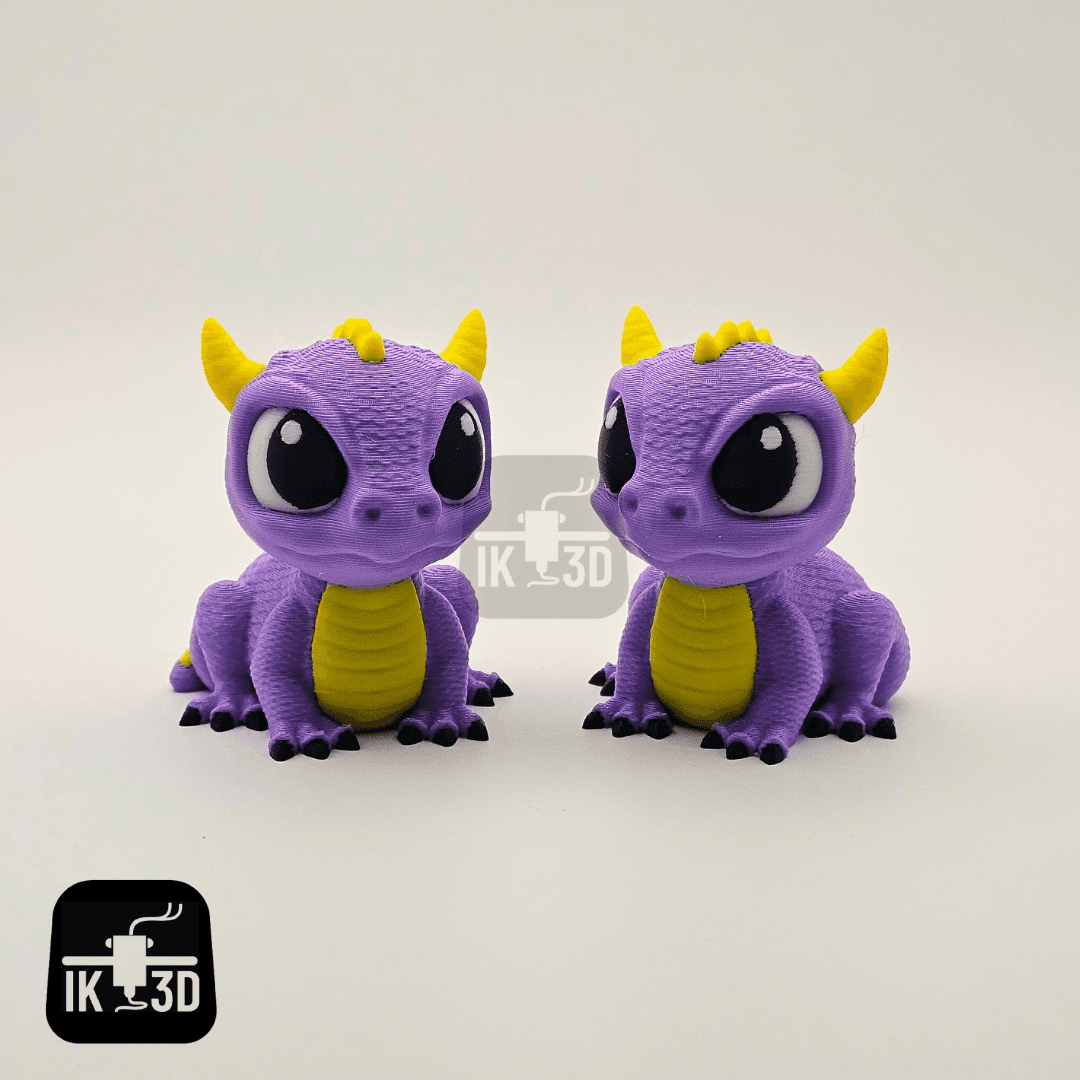 Adorable Baby Dragon Figurine / 3MF Included / No Supports 3d model