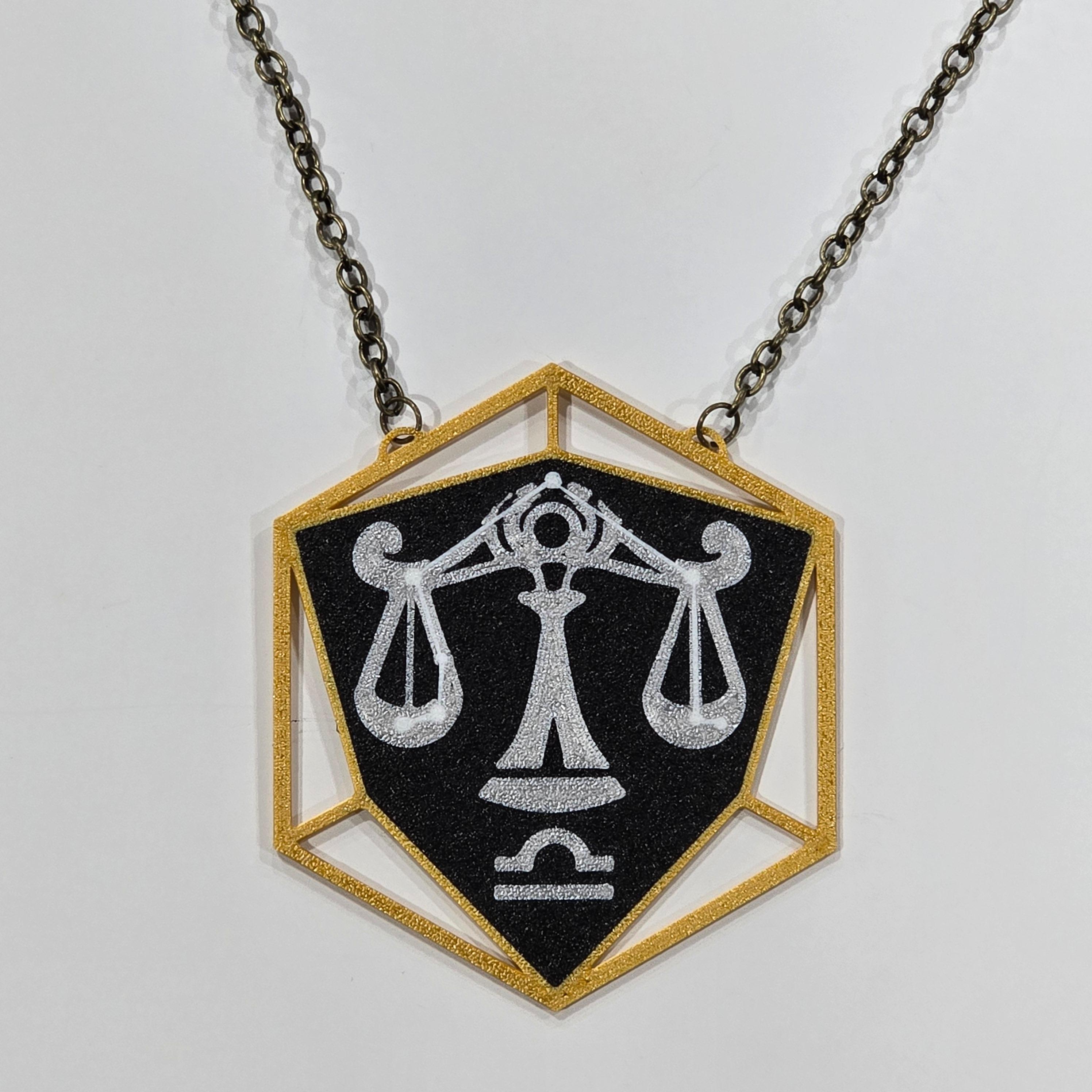 Libra Astrology Pendant 3d model