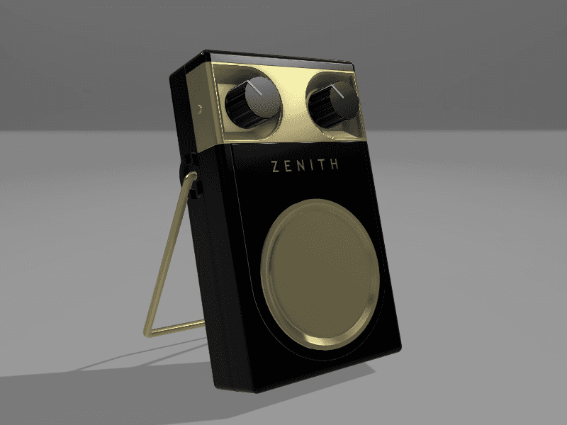 Fallout TV Series - Zenith 500 Transistor Inspired Portable Radio 3d model