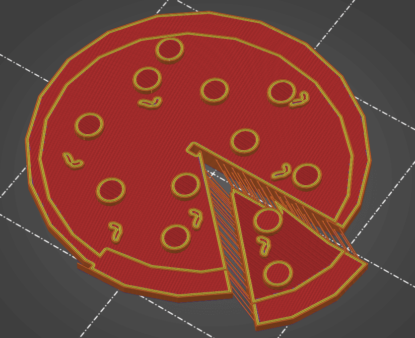 Hairify stringy pizza 3d model