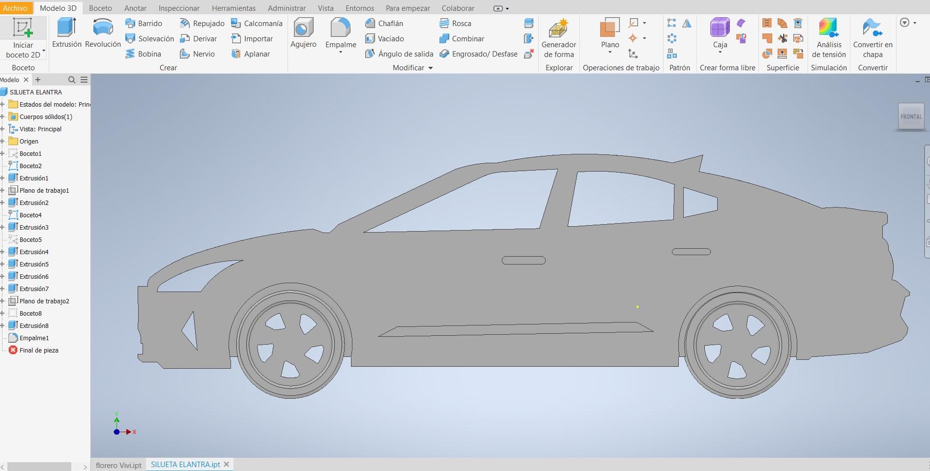 SILUETA ELANTRA.stl 3d model