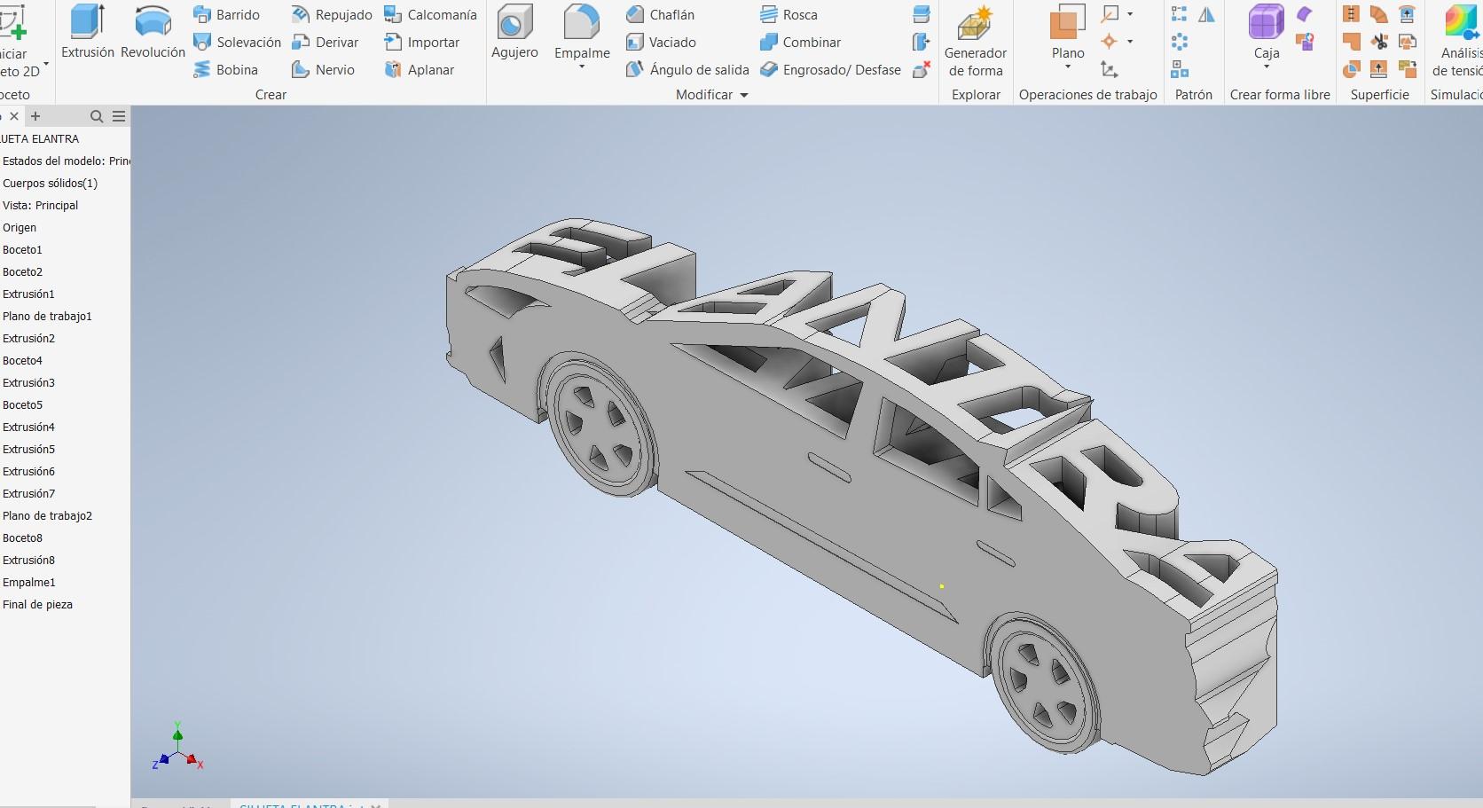 SILUETA ELANTRA.stl 3d model