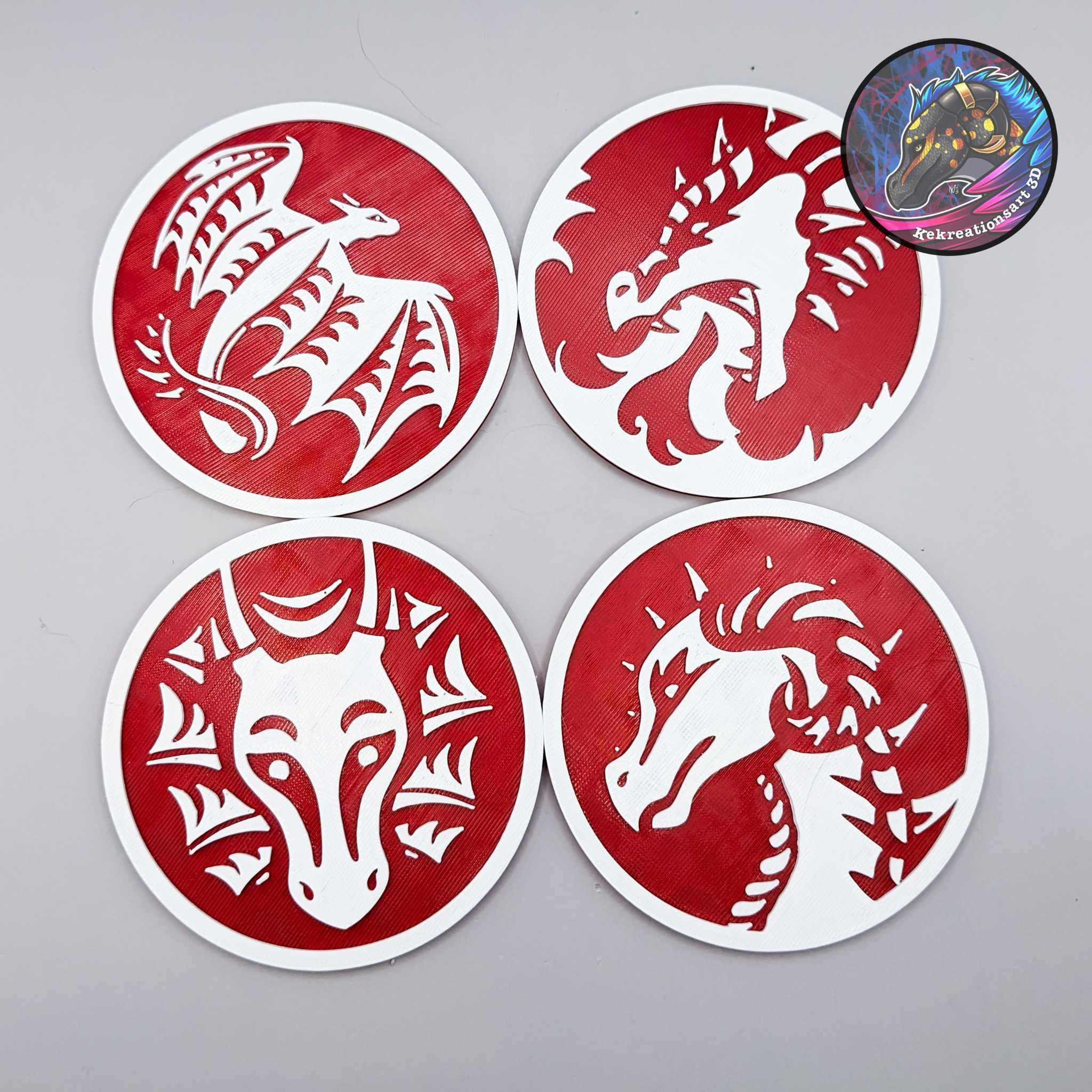 Dragon Coaster Set 3d model