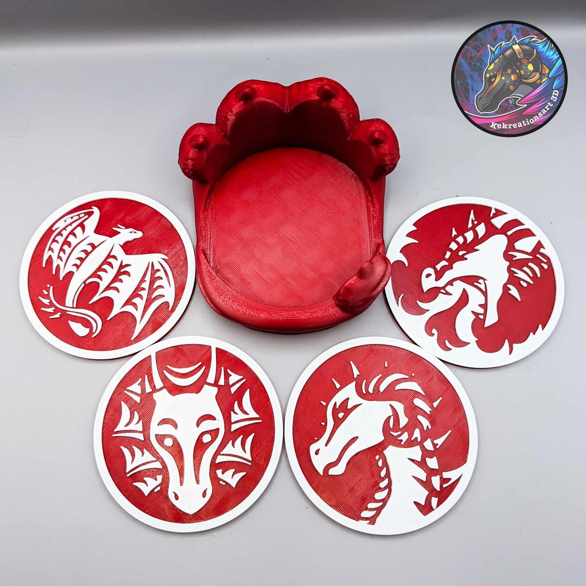 Dragon Coaster Set 3d model