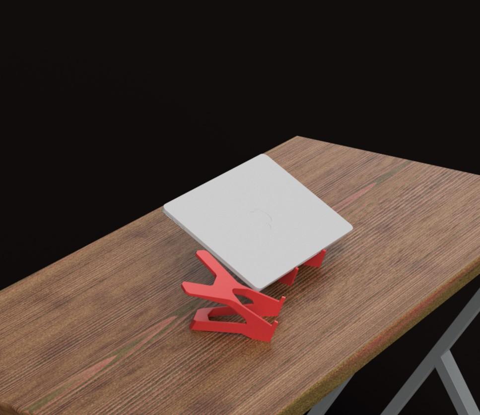 Macbook, laptop stand 3d model