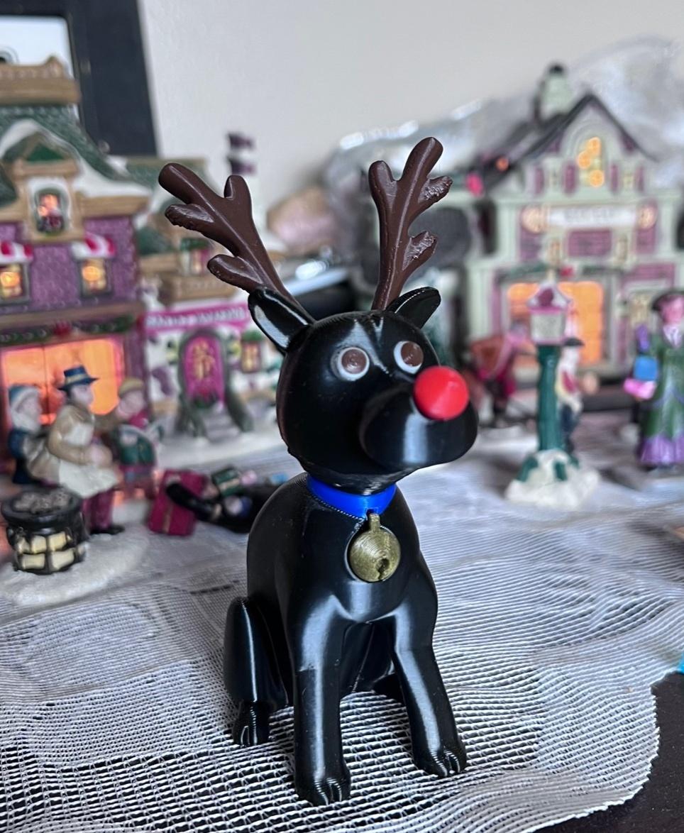 Rudolph the red nose SnowDog 3d model