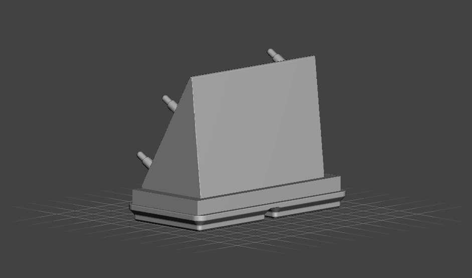 Gridfinity Angled Arduino Board Mount (Ports Left) - Remix 3d model