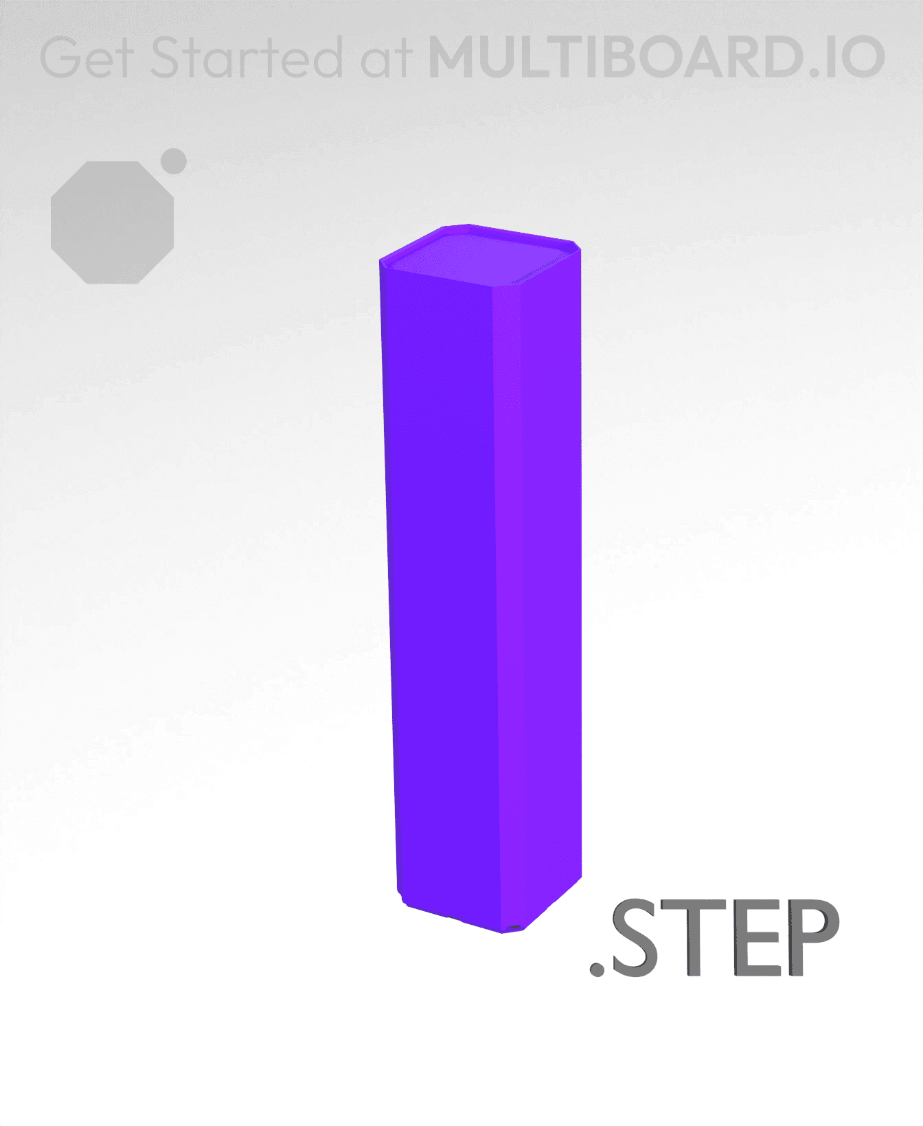 1x1x4 - Multibin Insert - STEP Remixing File 3d model