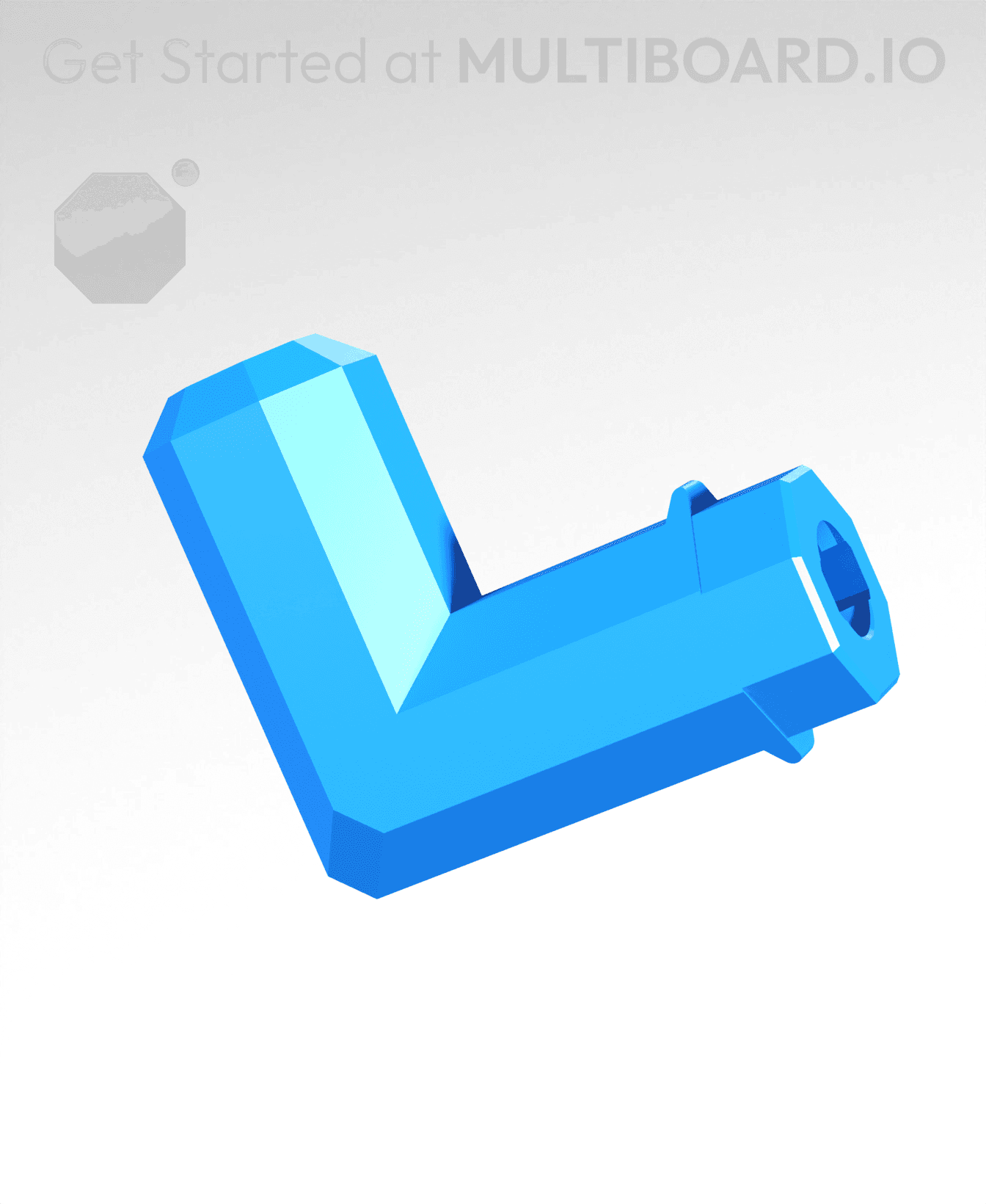 15x17·5 mm - Hook (Bolt-Locked Insert) 3d model