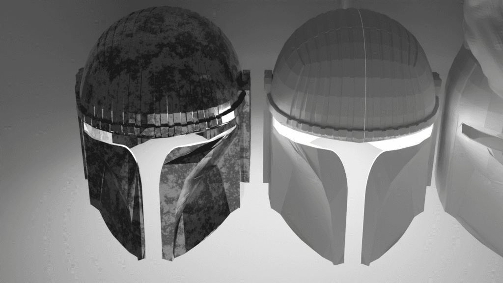 Custom Mandolorian knight helmet  3d model