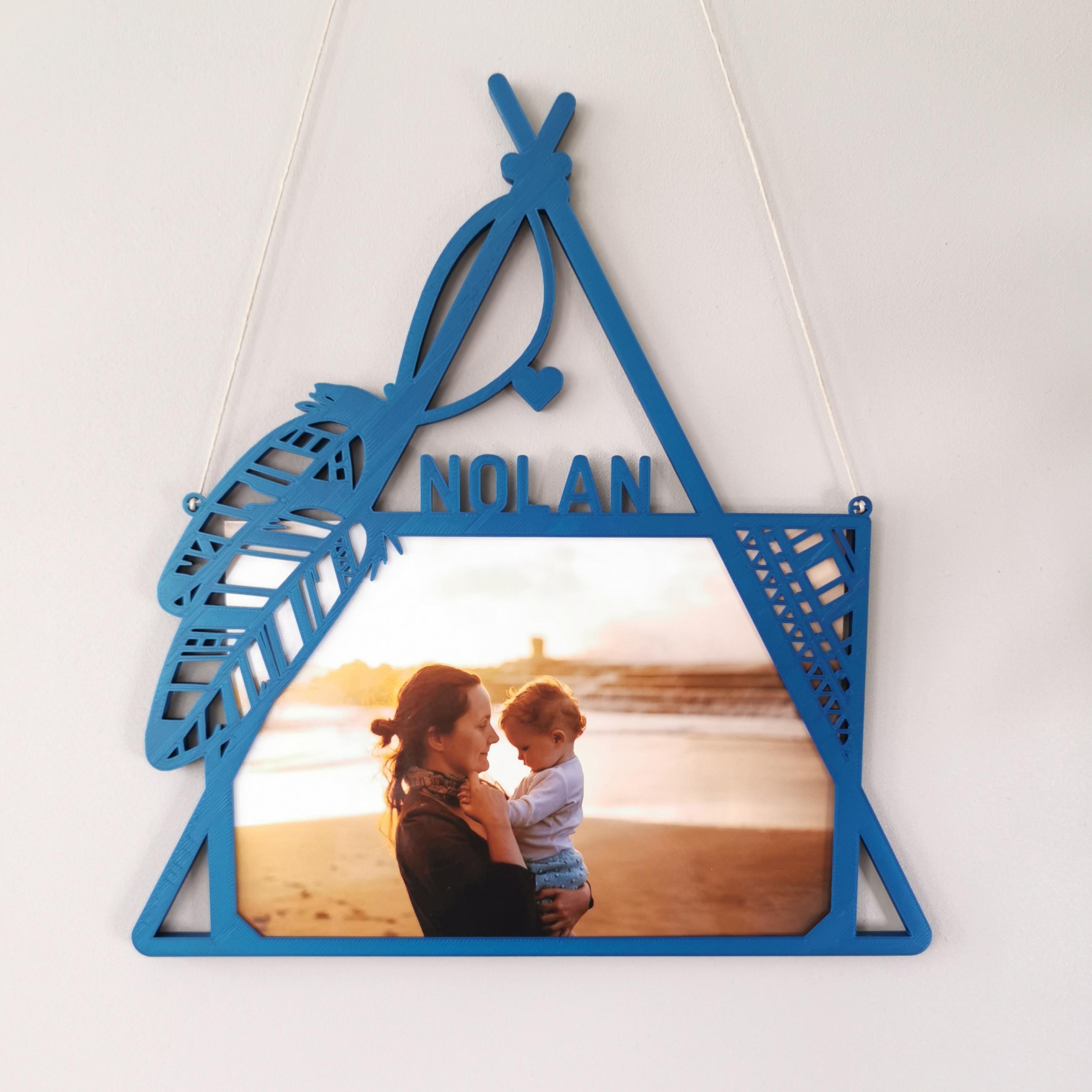 Cadre photo personnalisable Tipi 3d model