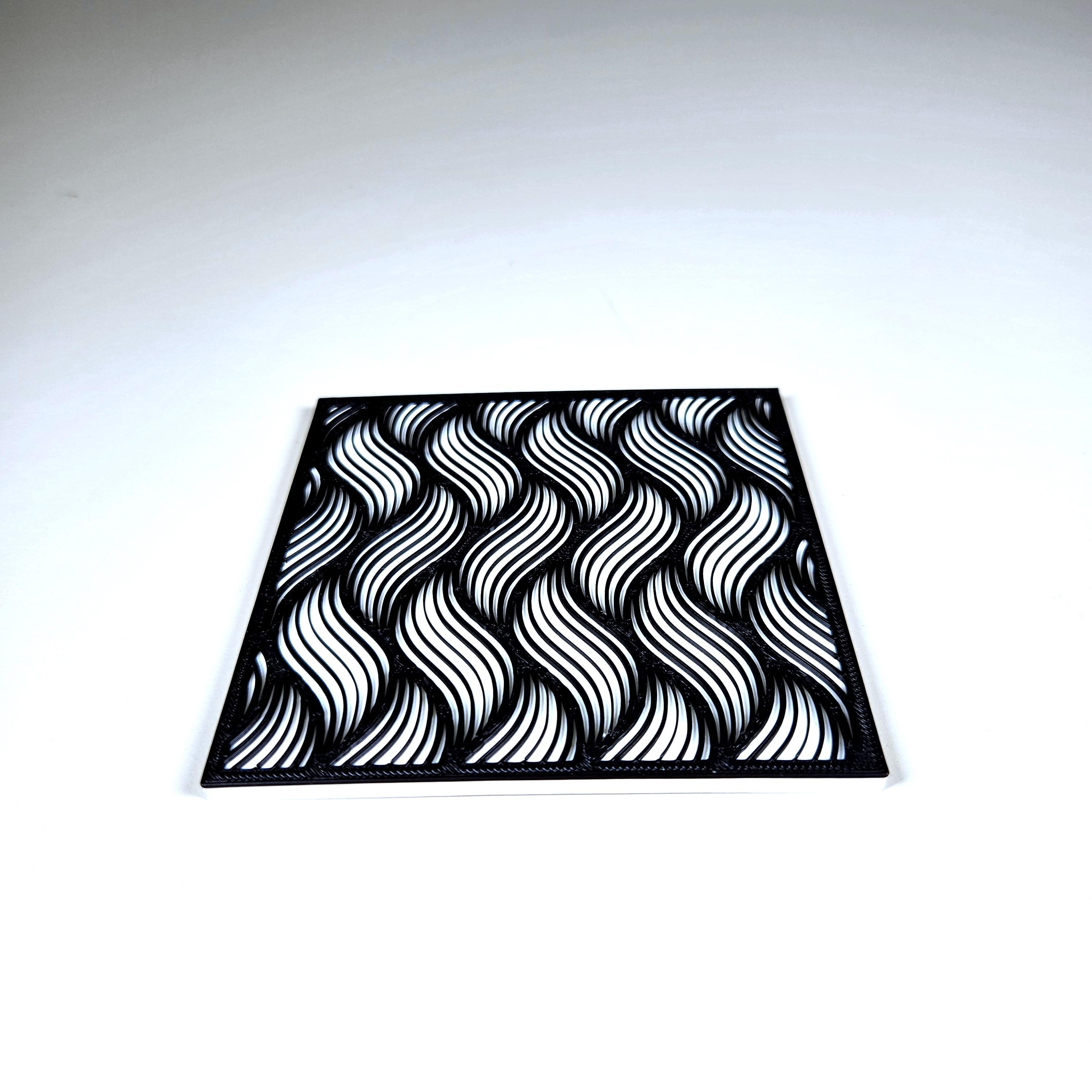 Coaster 4 (Optical illusion set) 3d model