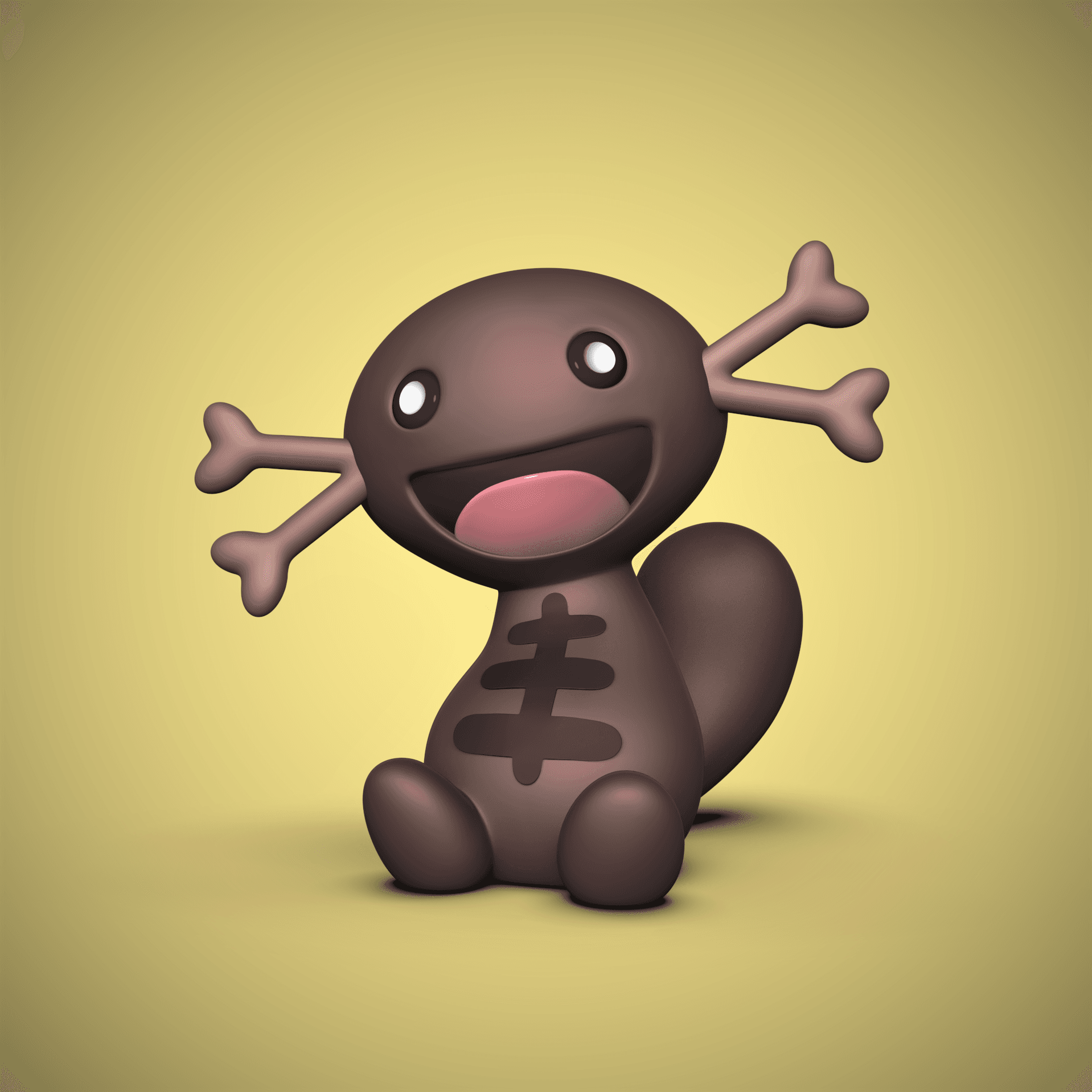 Pooper (Wooper of Paldea) -Pokémon 3d model