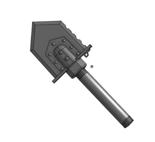 Warhammer 40K Darktide Shovel 3d model