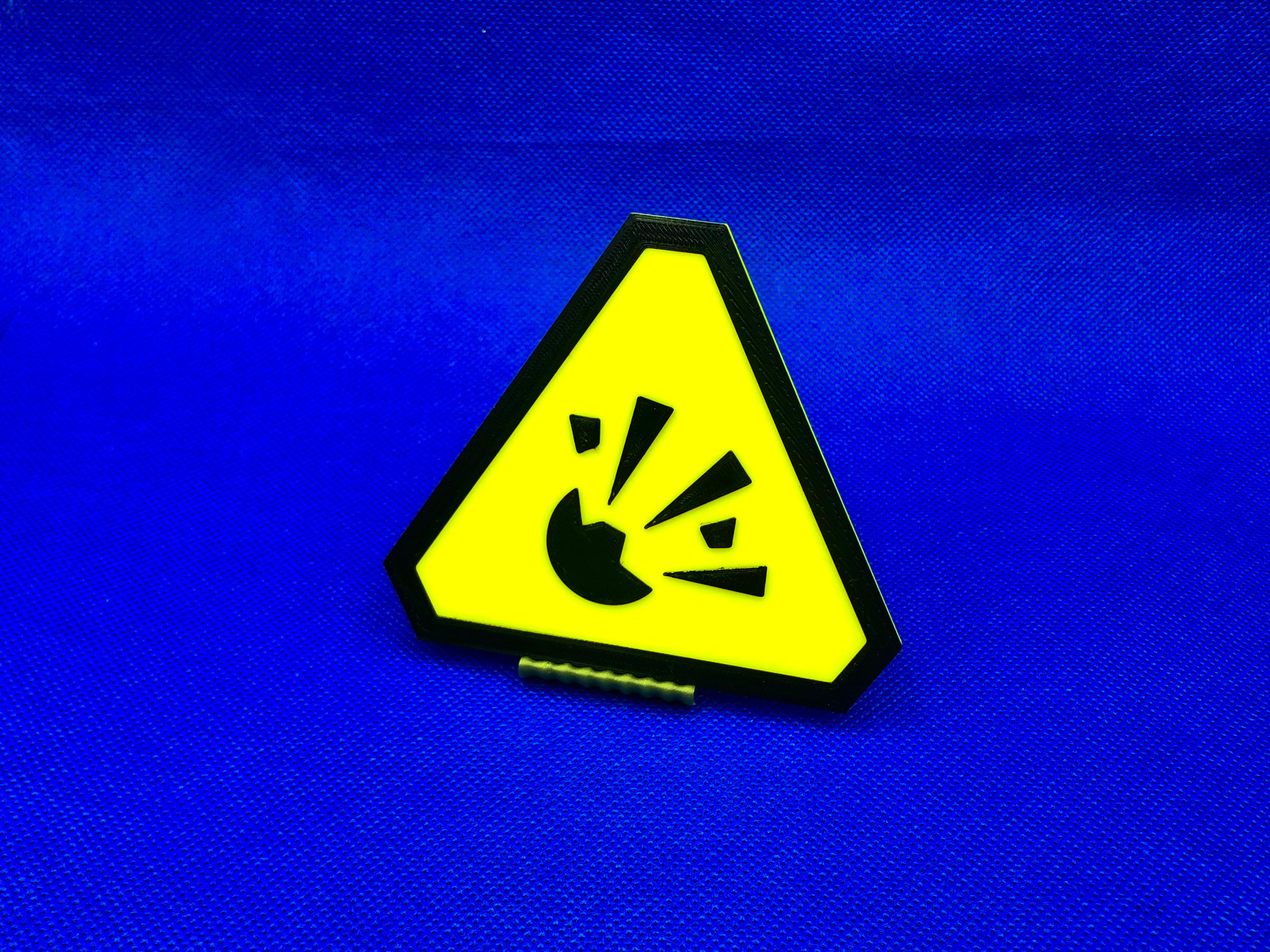 Warning Sign - Explosive 3d model