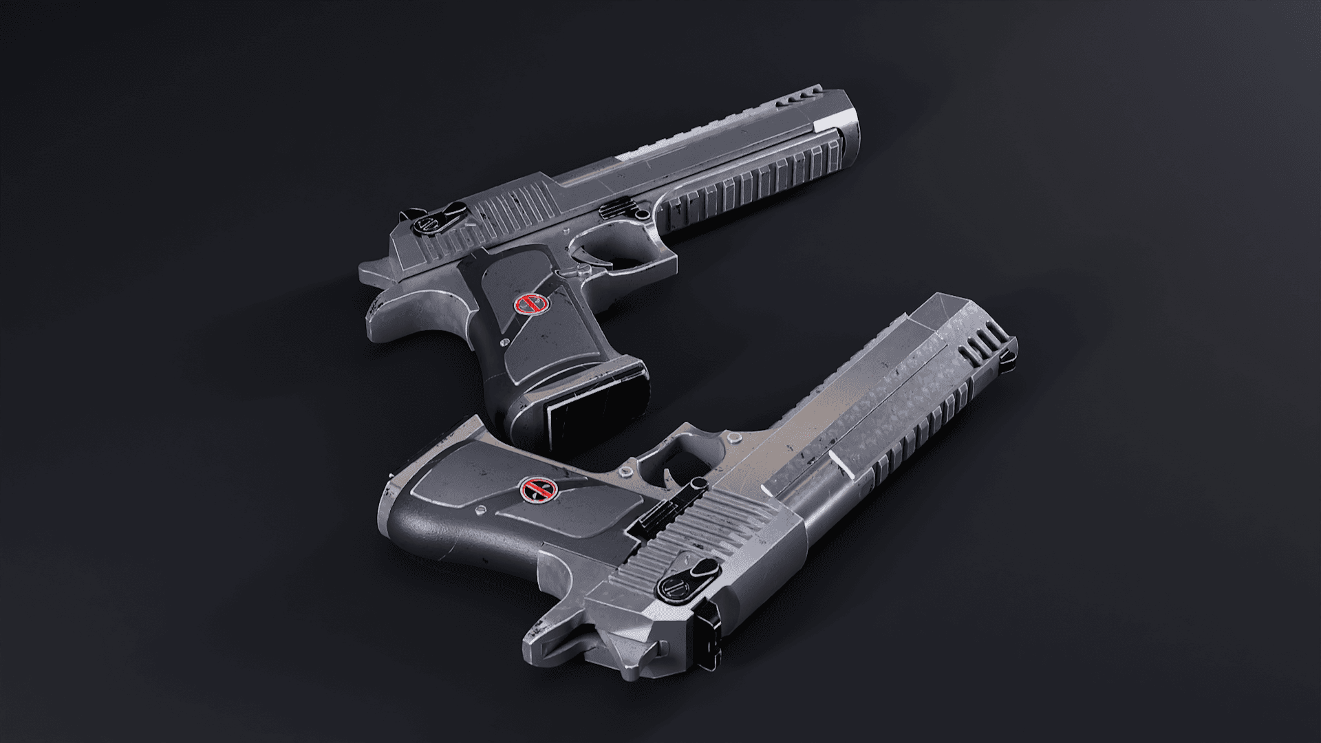 DEADPOOL DESERT EAGLE PROP 3D FILES 3d model