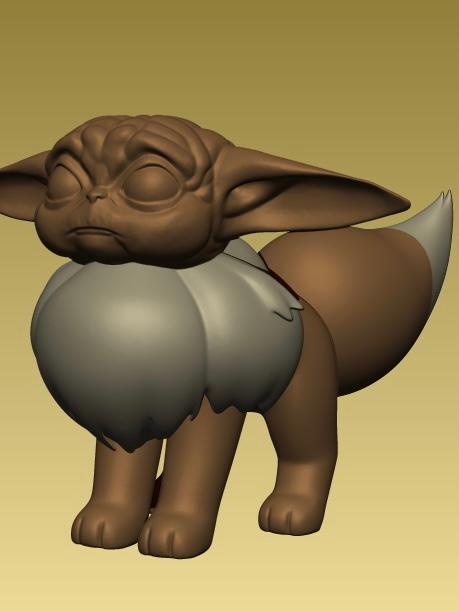 Eevee Yoda  3d model