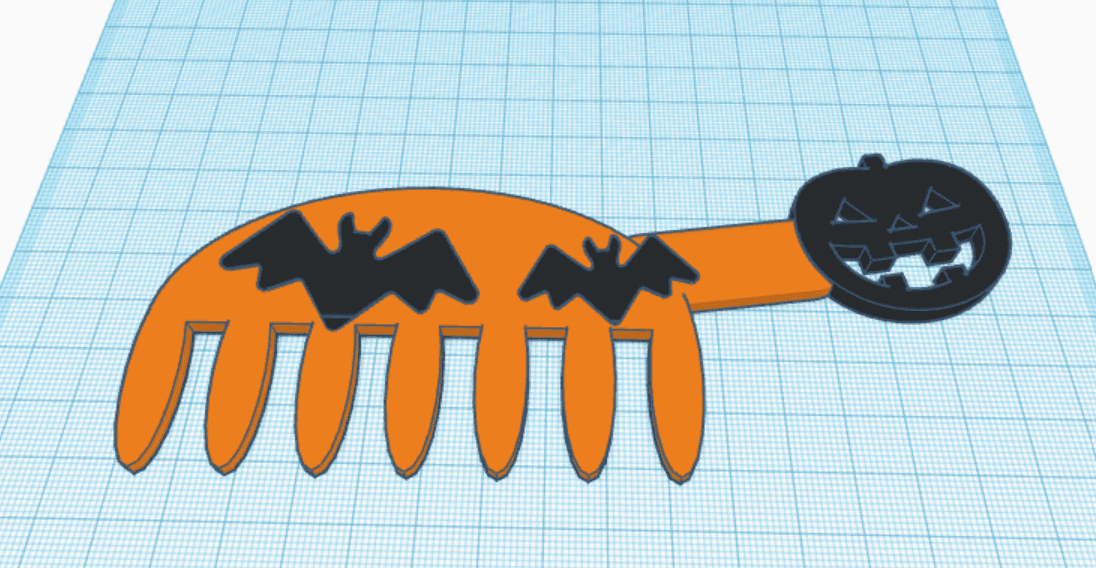 Halloween comb 3d model