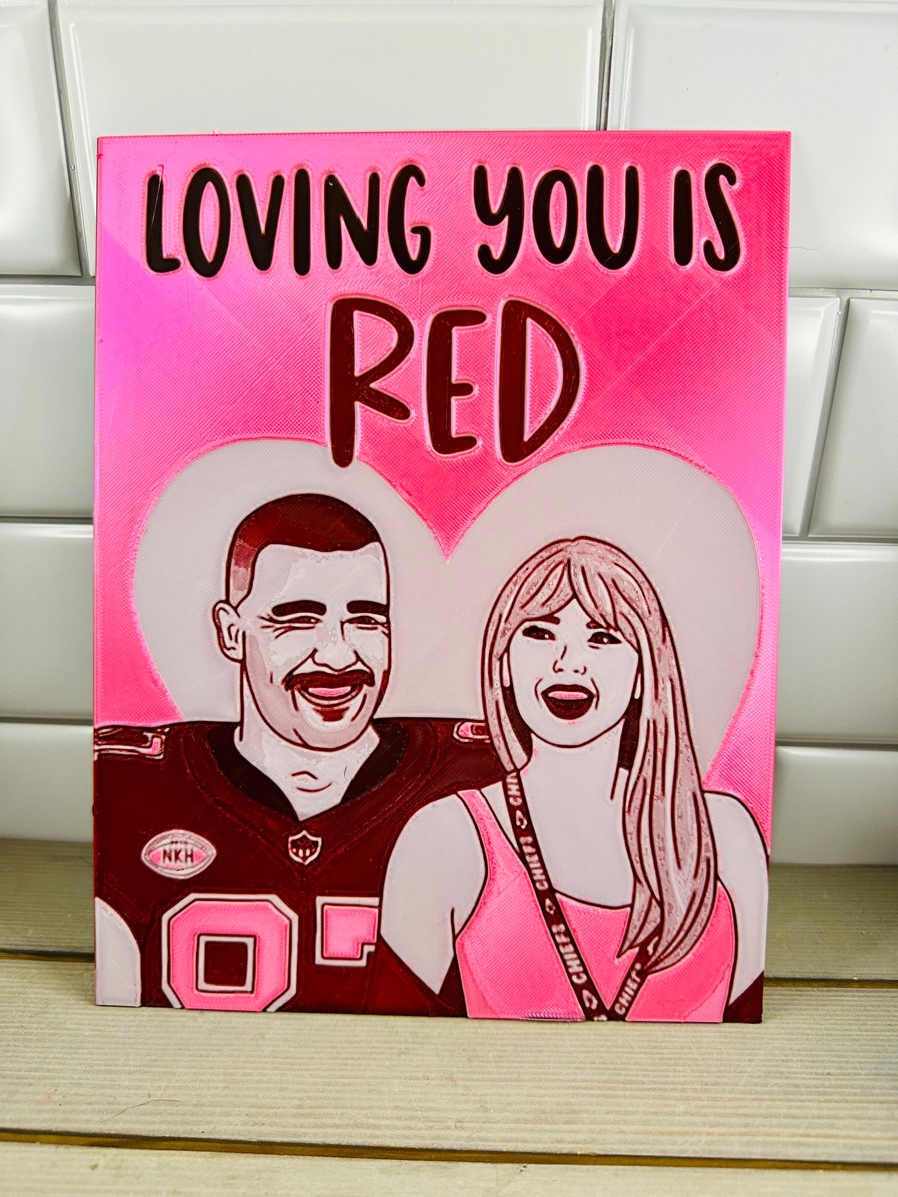 Taylor Swift/Travis Kelce (Telce) Valentines Hueforge 3d model