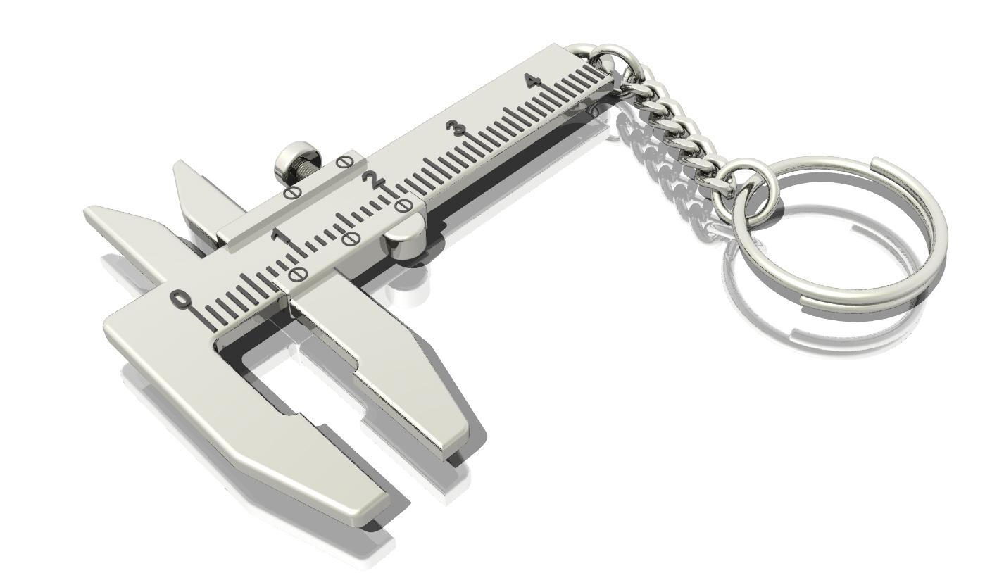 Caliper keyring.stl 3d model