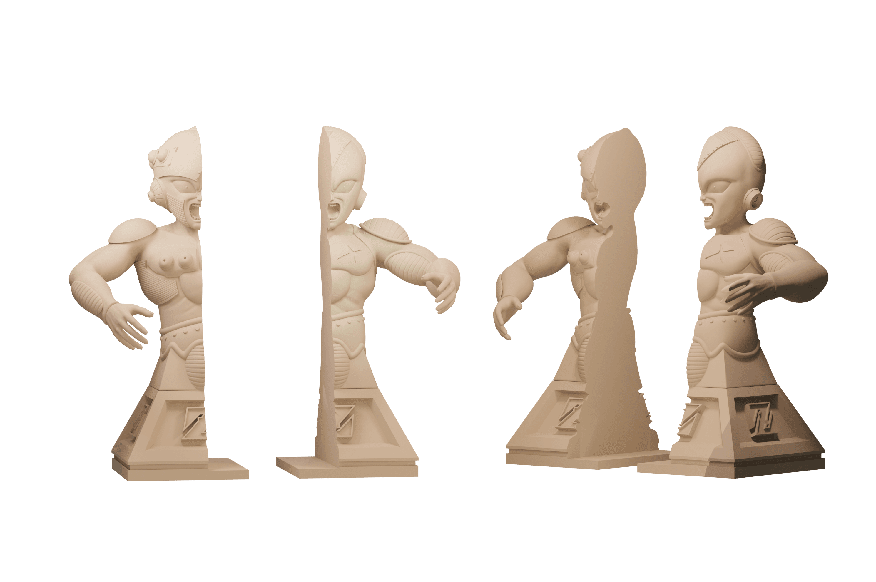 Frieza Book Ends 3d model