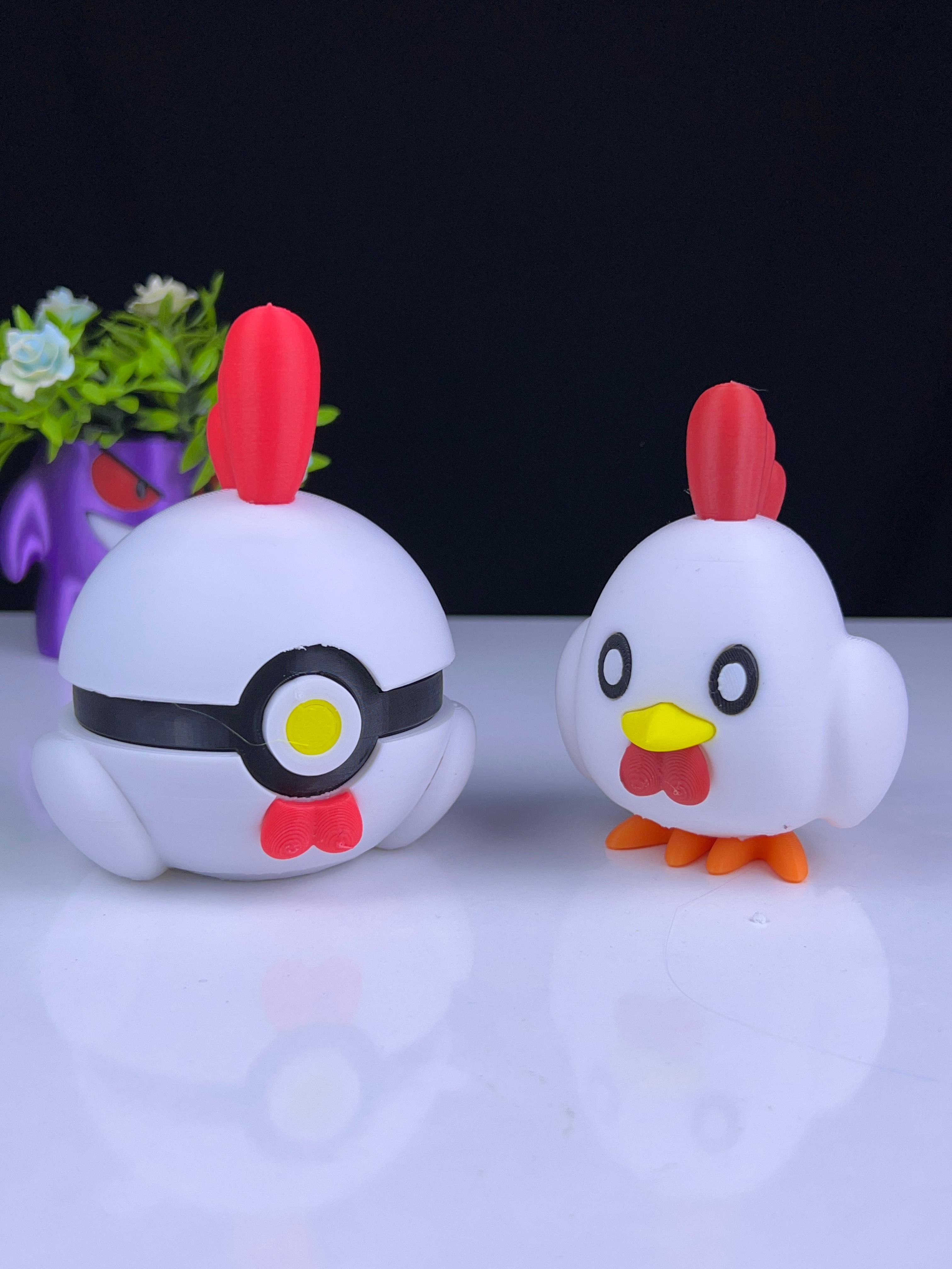 Chikipi Pokeball - Multipart 3d model