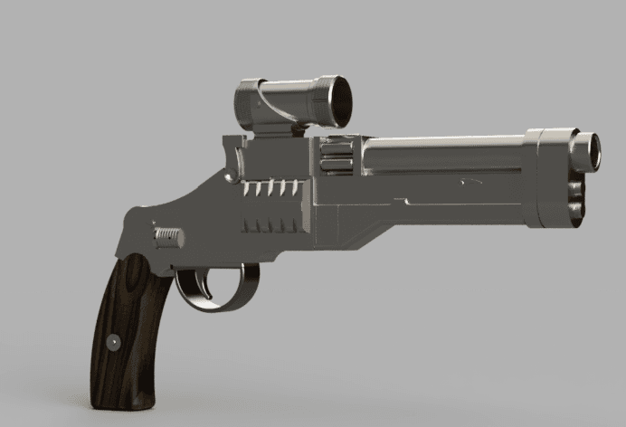 Cobb Vanth's HF-94 Heavy Blaster - Star Wars 3d model