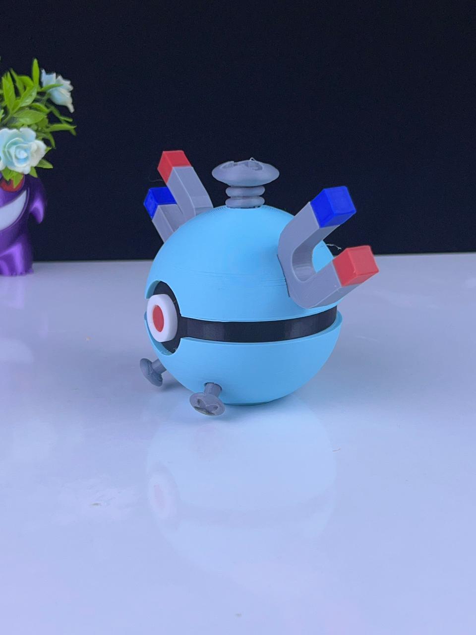 Magnemite Pokeball - Multipart 3d model