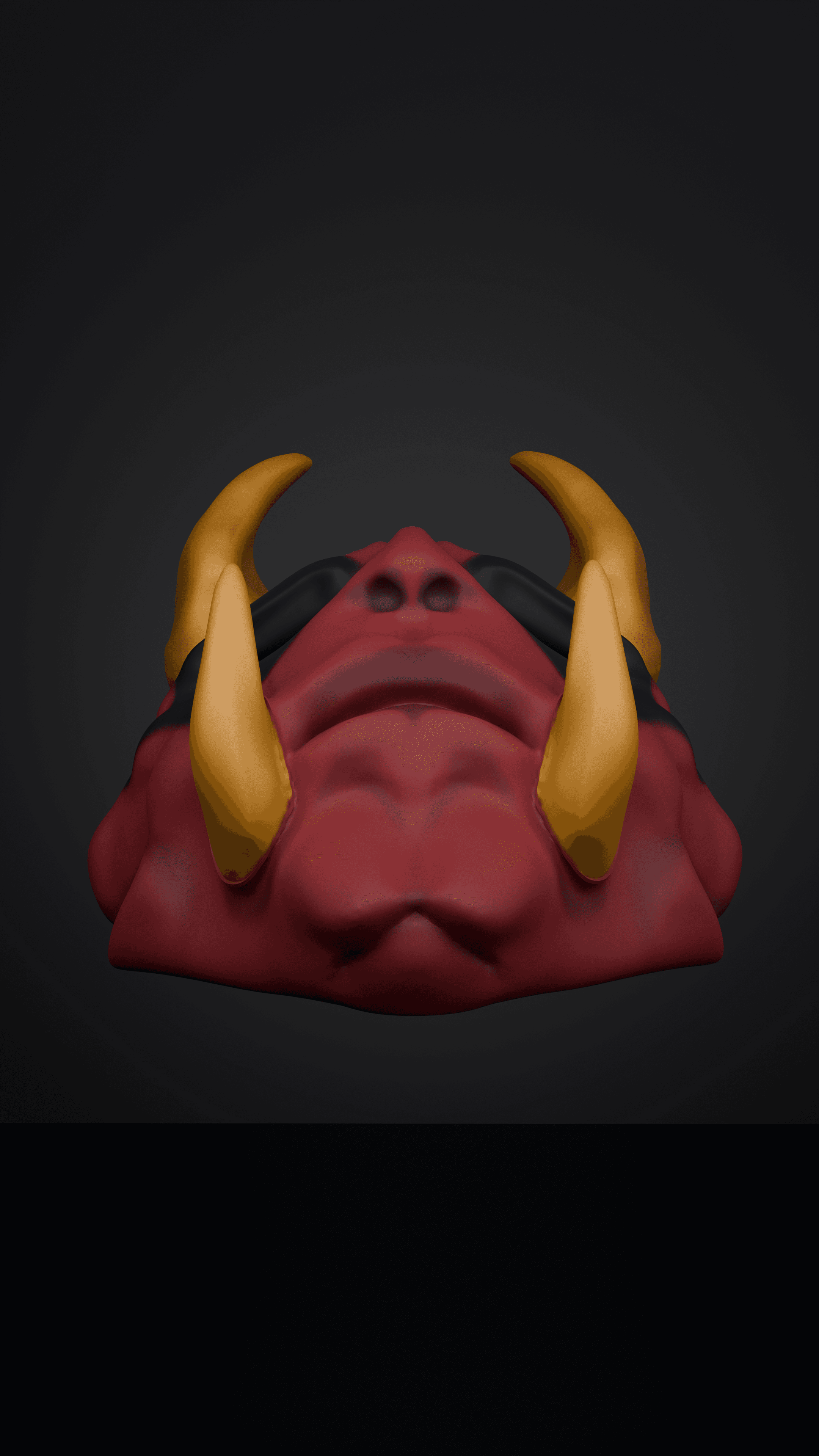 Deadpool X Oni - Stylish face mask 3d model