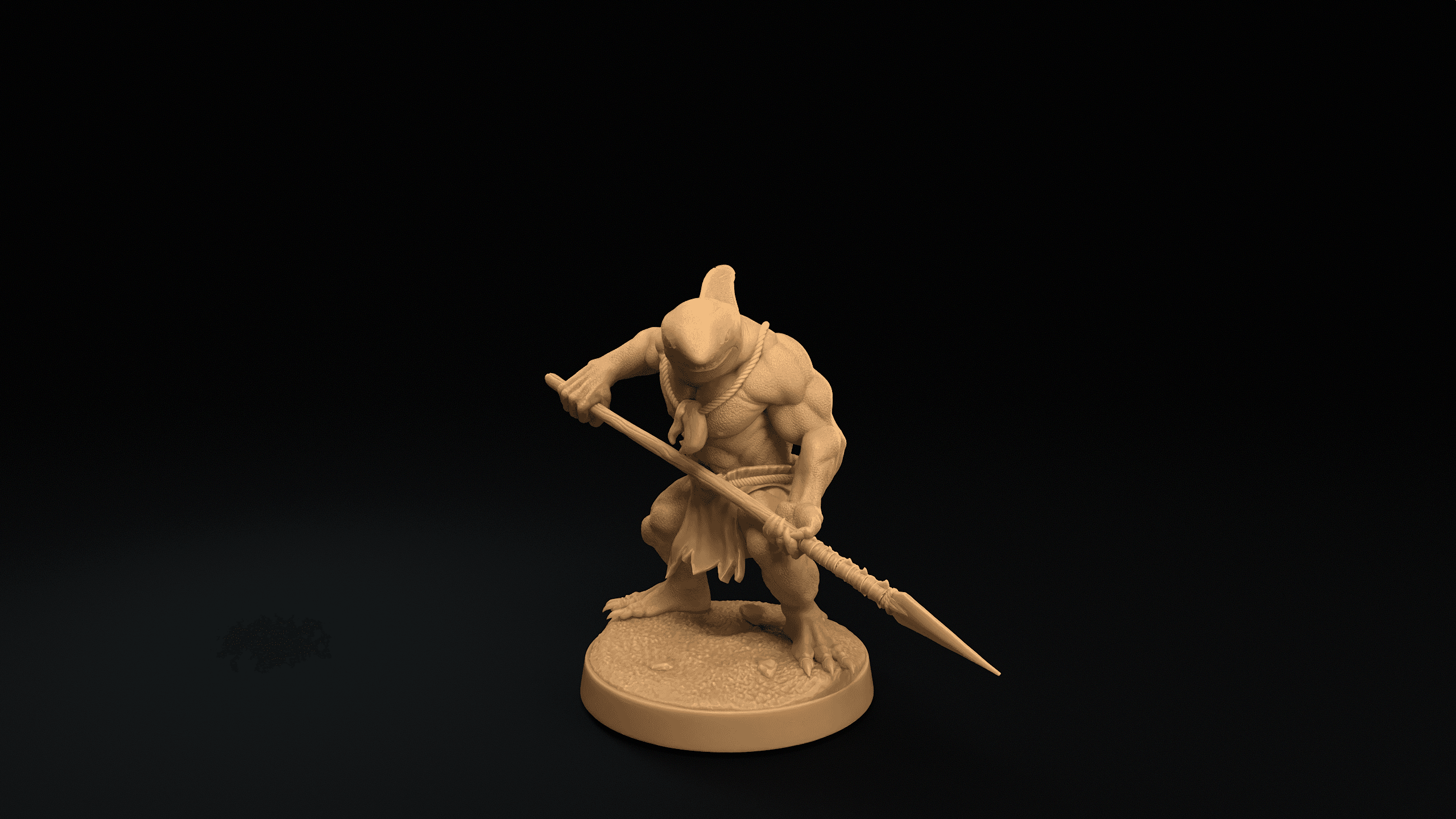 Malitaga Warriors with spear 3d model