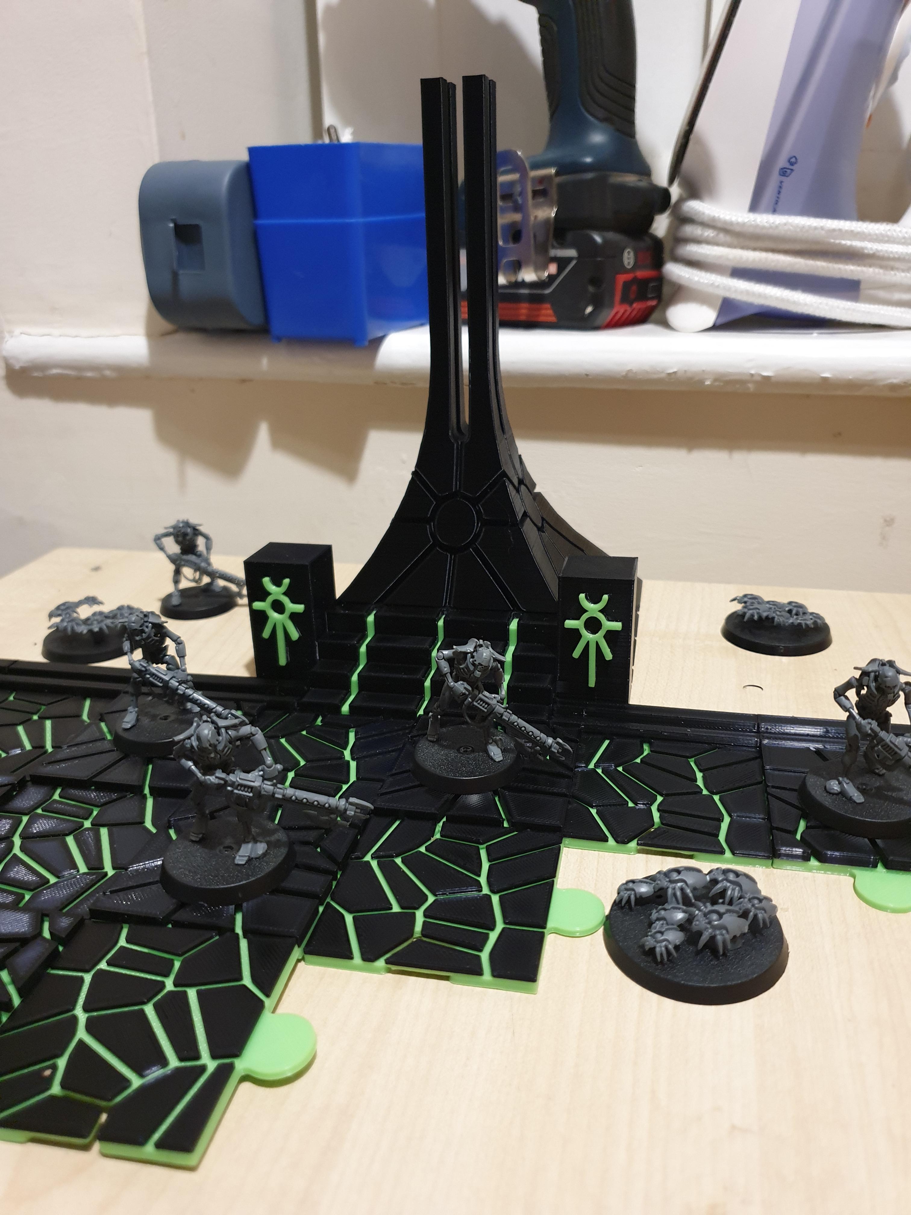 CHESS necron vs chaos board 40k 3d model