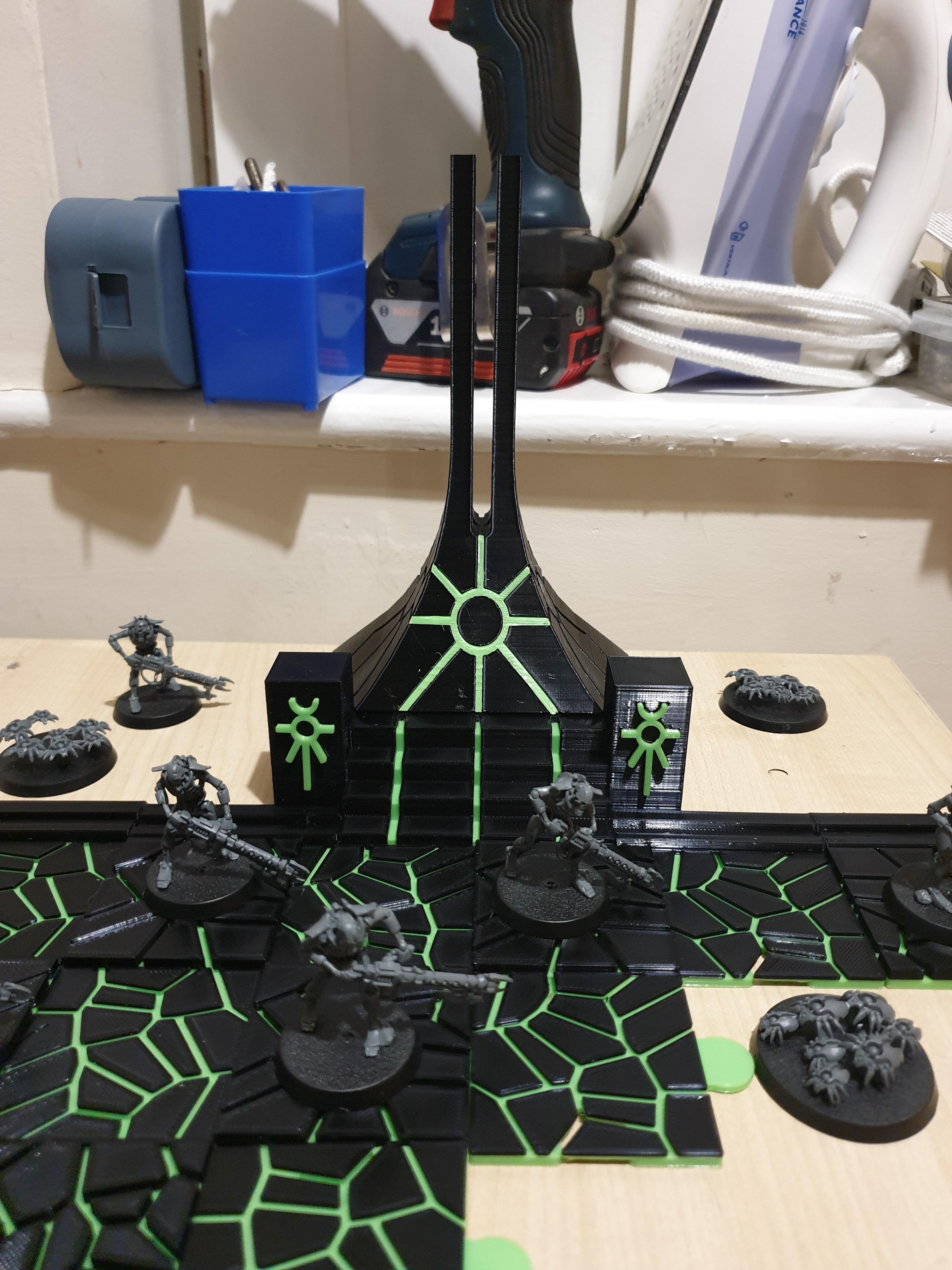 CHESS necron vs chaos board 40k 3d model