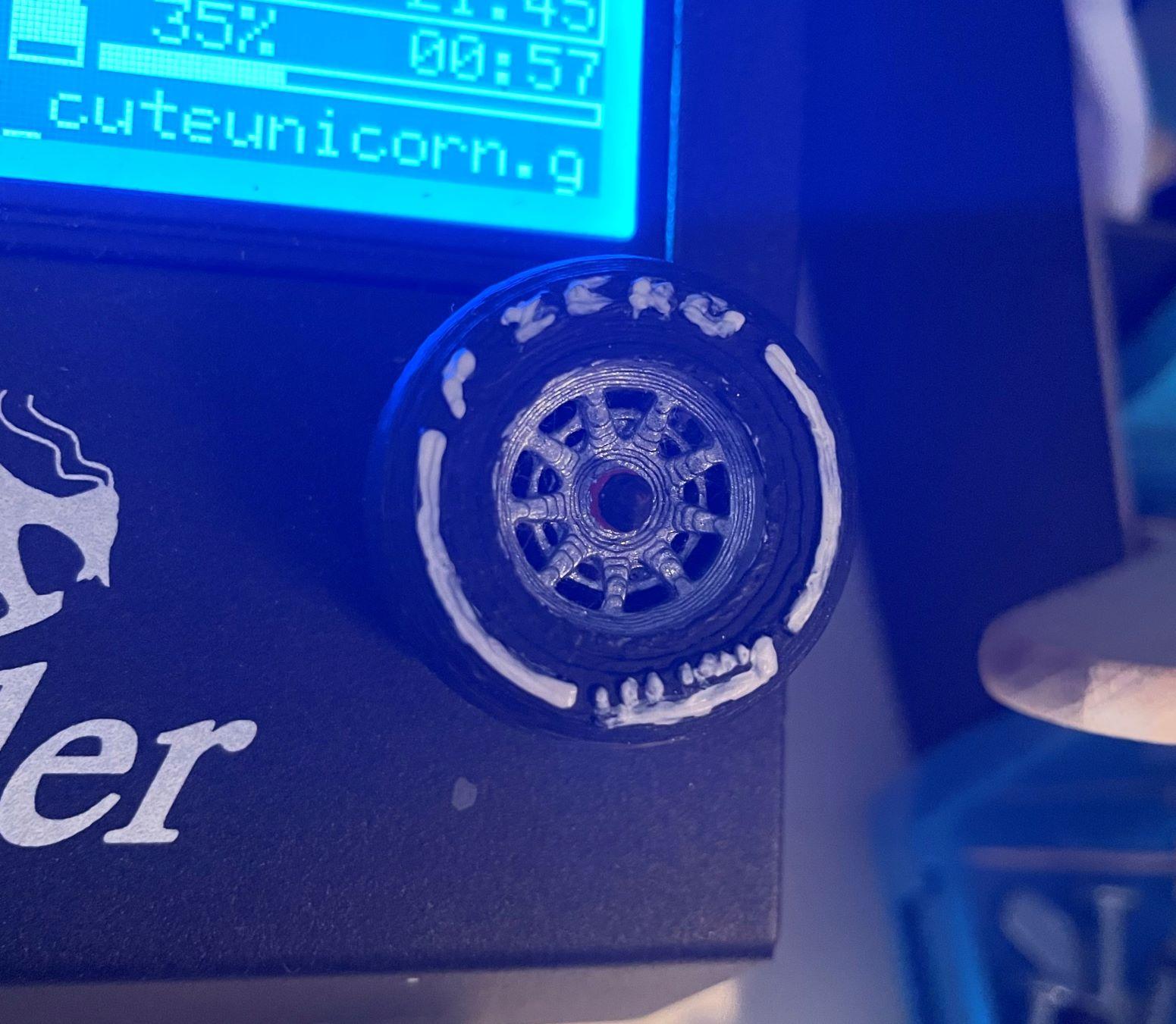 F1 Tire Ender 3 LCD Knob 3d model