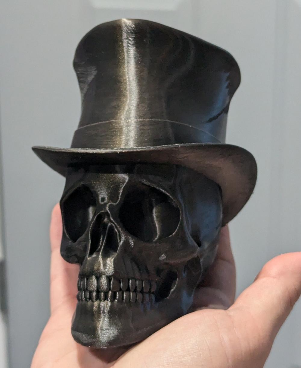 Skull with hat 004  3d model