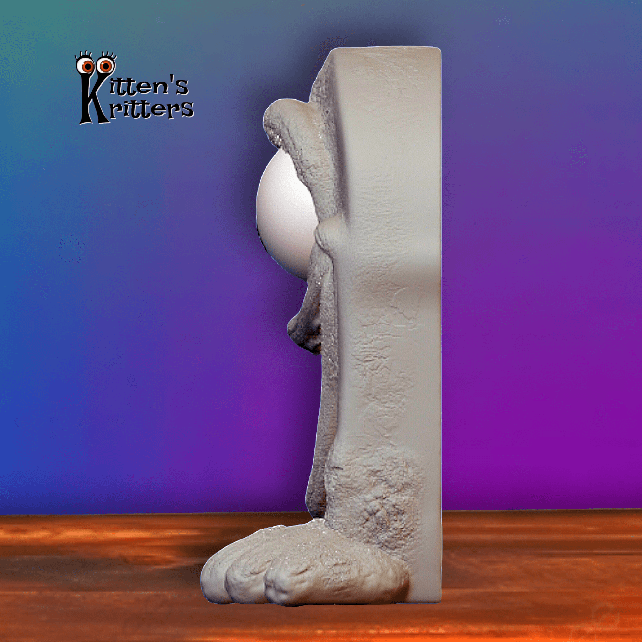 The Graveyard Grinner - Grinning Tombstone Halloween Decor 3d model